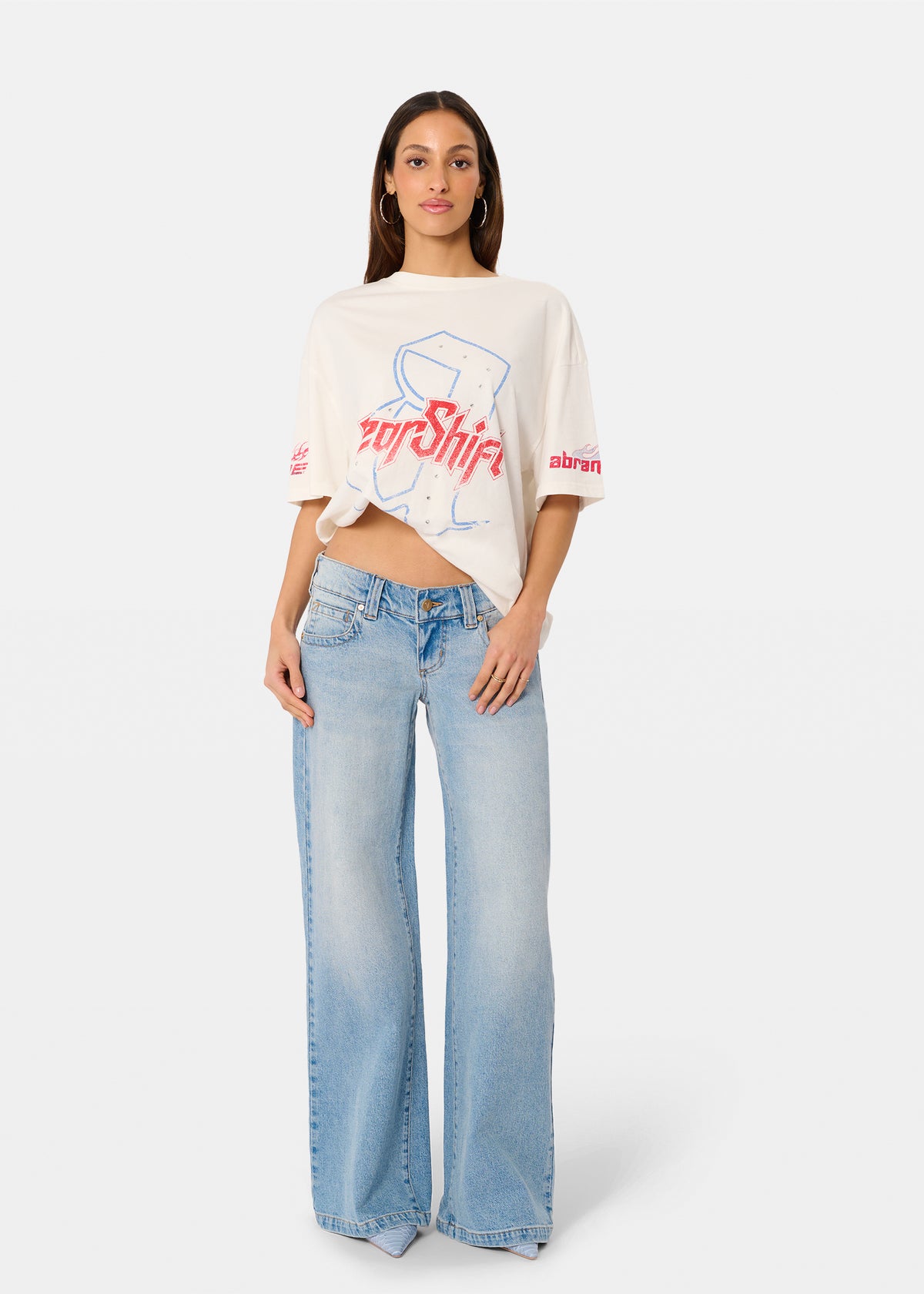 00 Super Low Wide Denim Jeans JODY BLUE