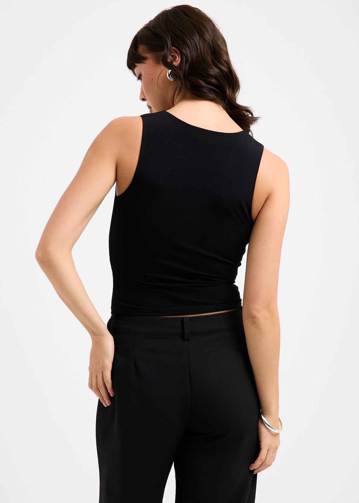 Anna Cut Out Top BLACK