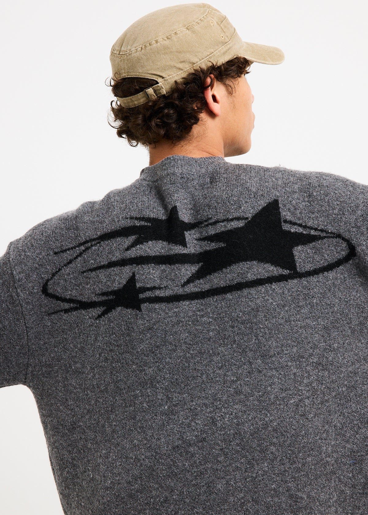 Rapture Knit Crew Jumper GREY