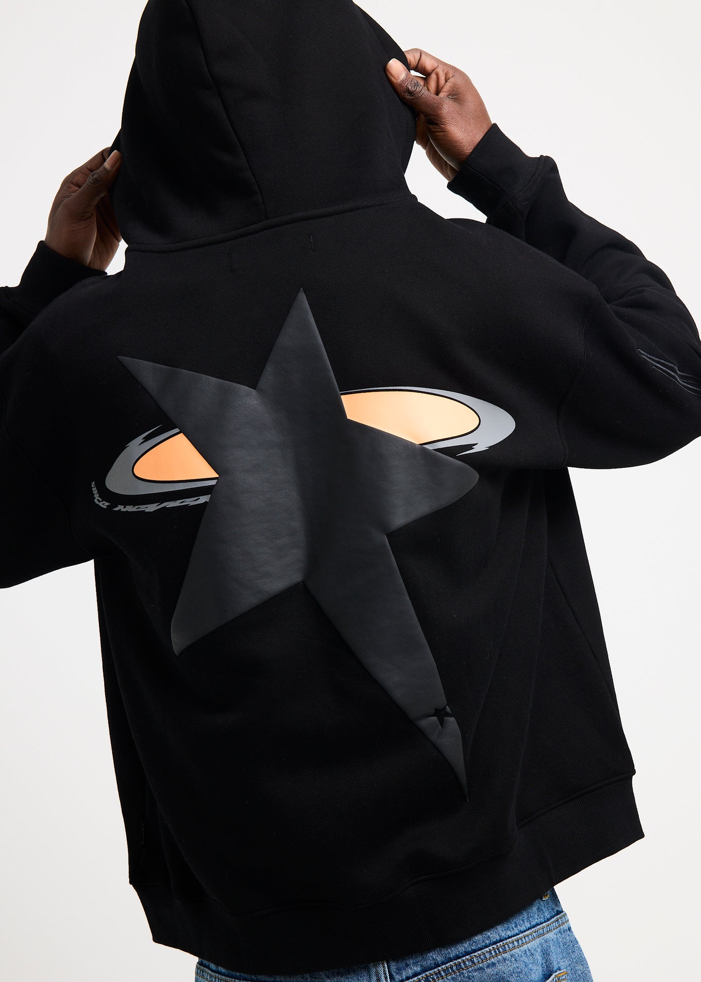 Slaught Zip Up Hoodie WASHED BLACK