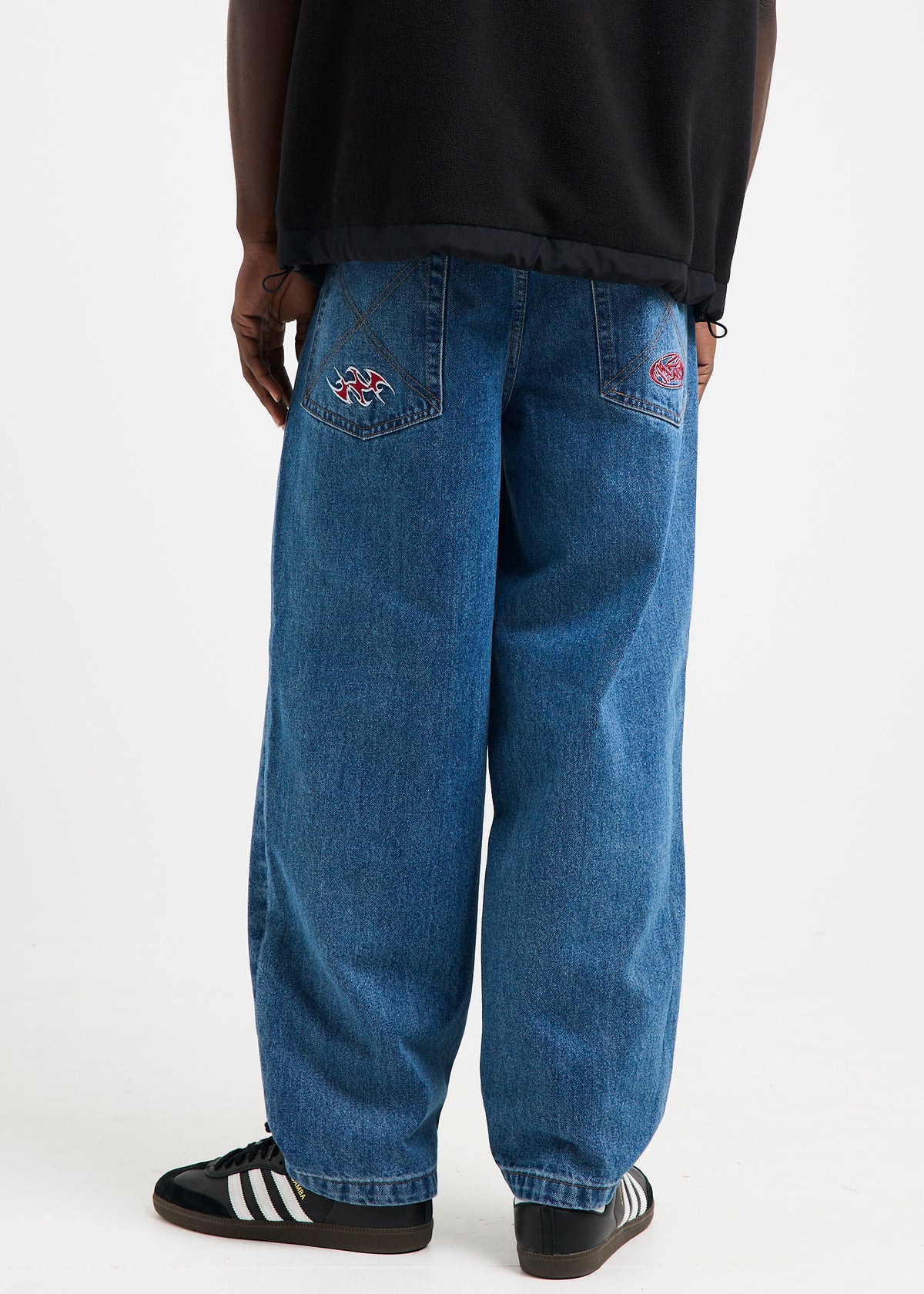 Strands Baggy Denim Jeans MID BLUE