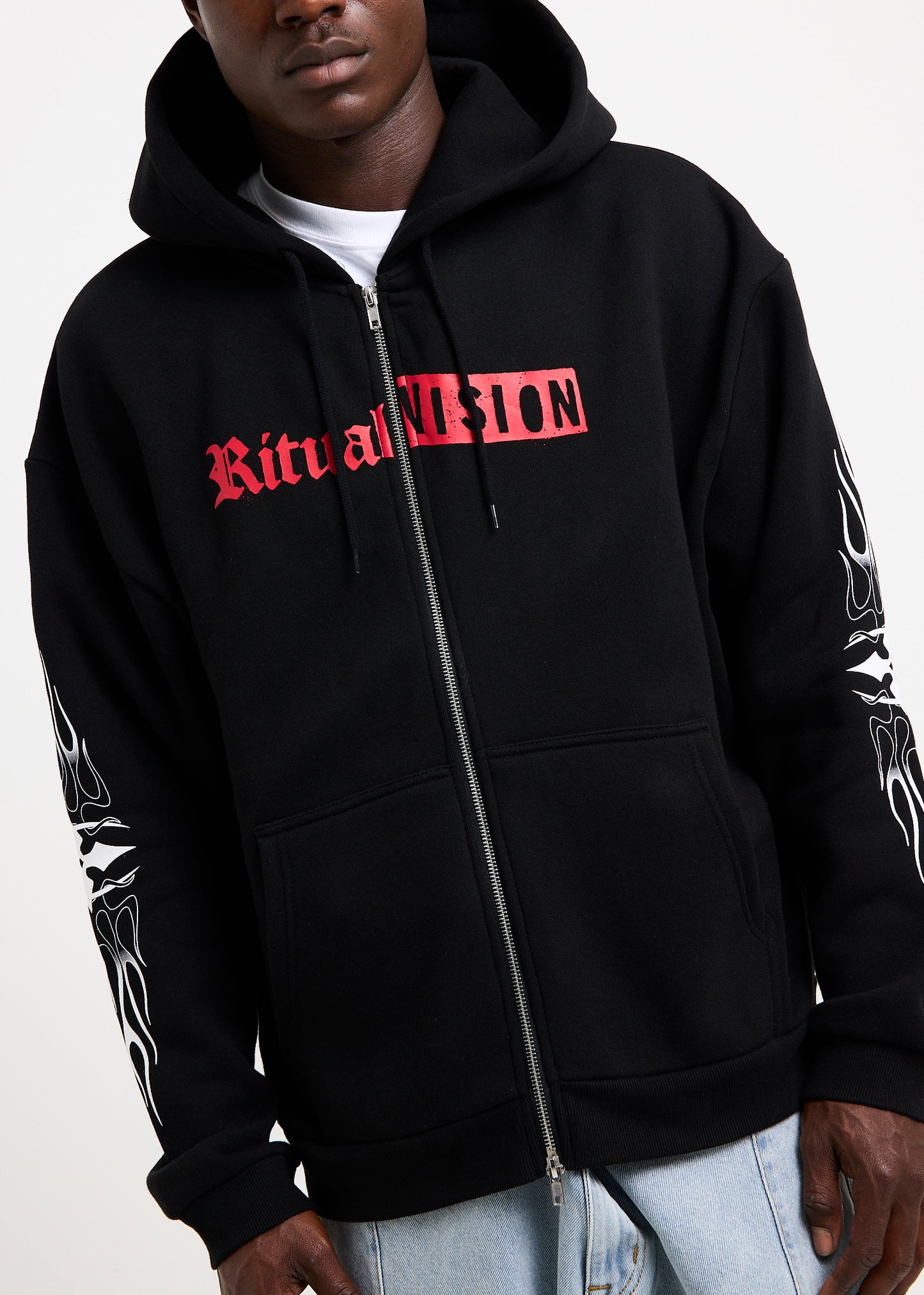Flame Zip Thru Hoodie