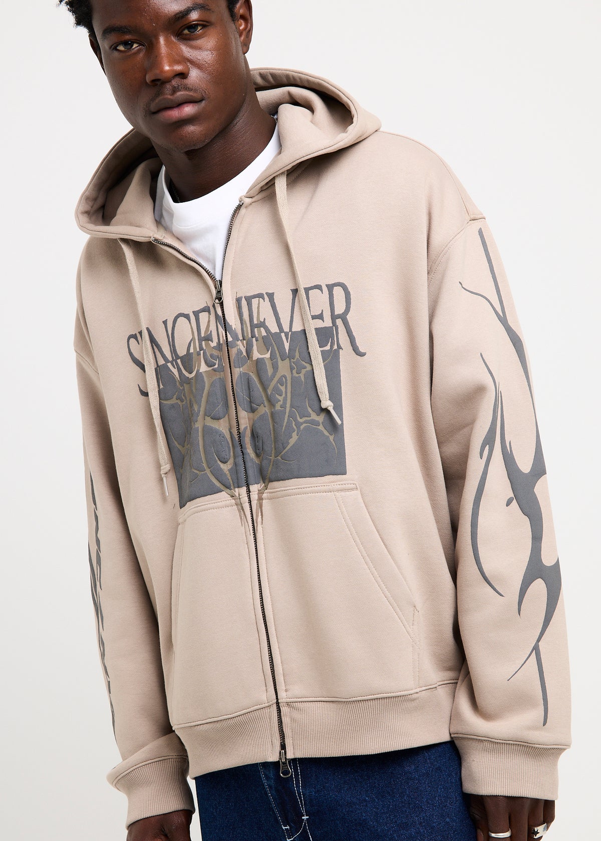 Eldanvor Zip-Up Hoodie GREY