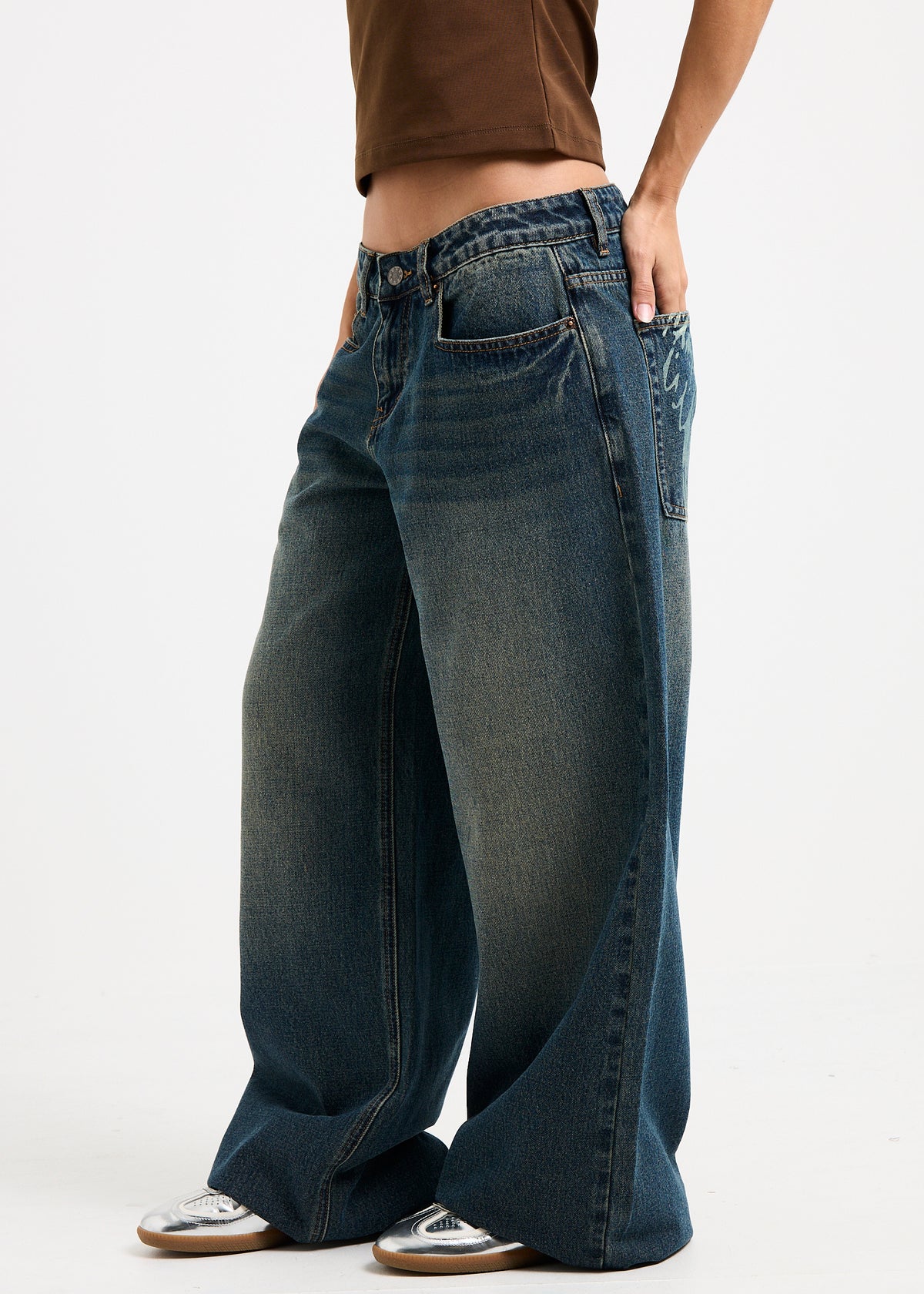 Elektra Relaxed Angel Denim Jeans DIRT TINT