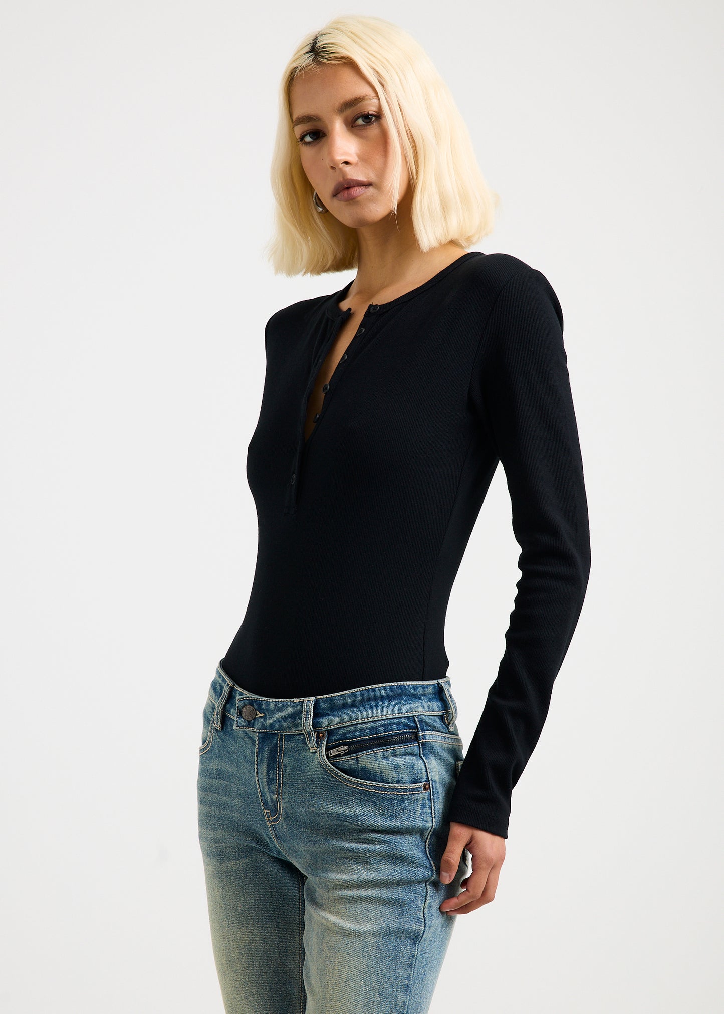 Button Front Bodysuit