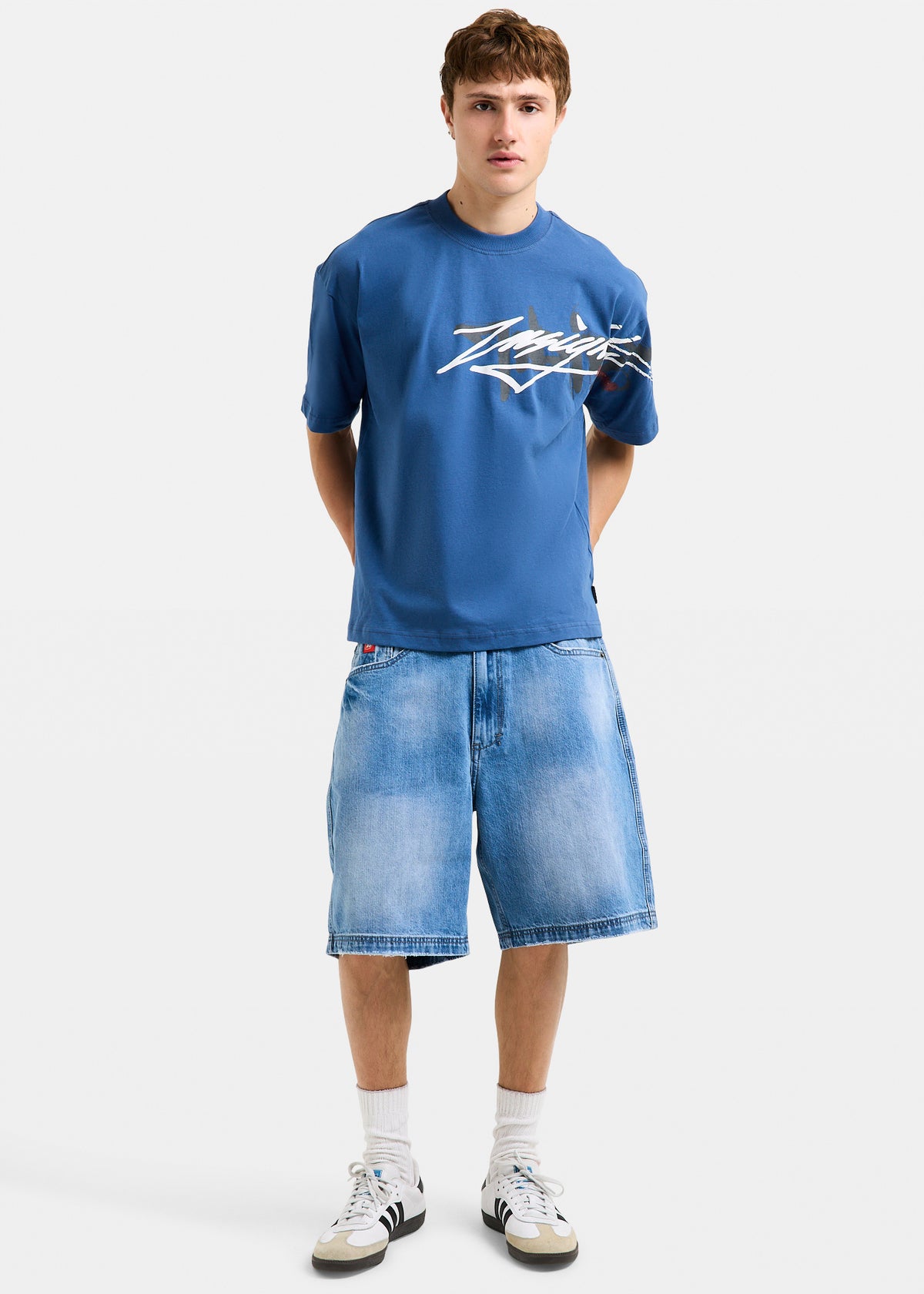 Lanmas Denim Jorts LIGHT BLUE DENIM