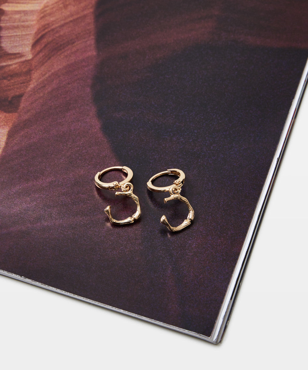 Gold Initial Earrings
