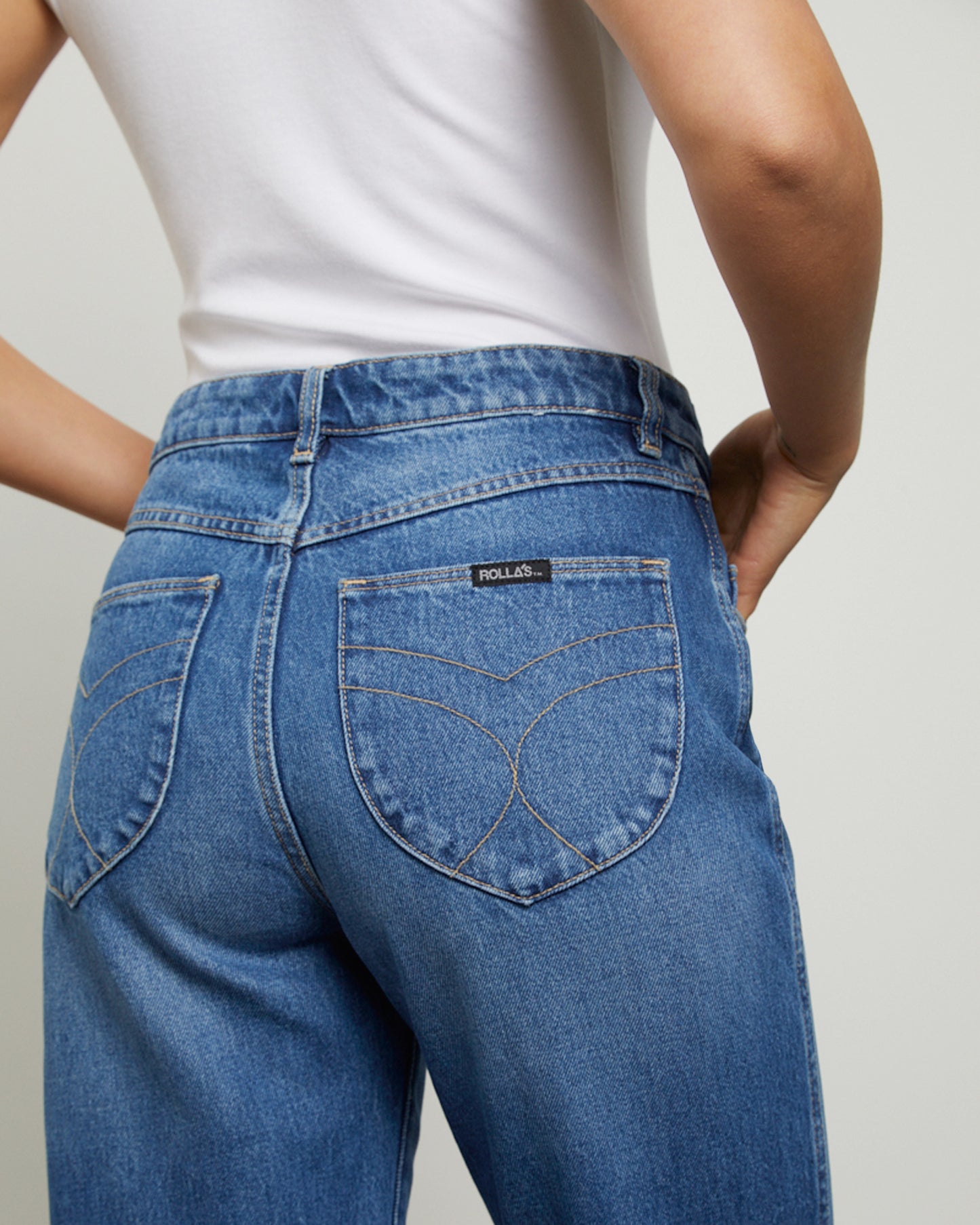 Classic Straight Ankle Denim Jeans Linda