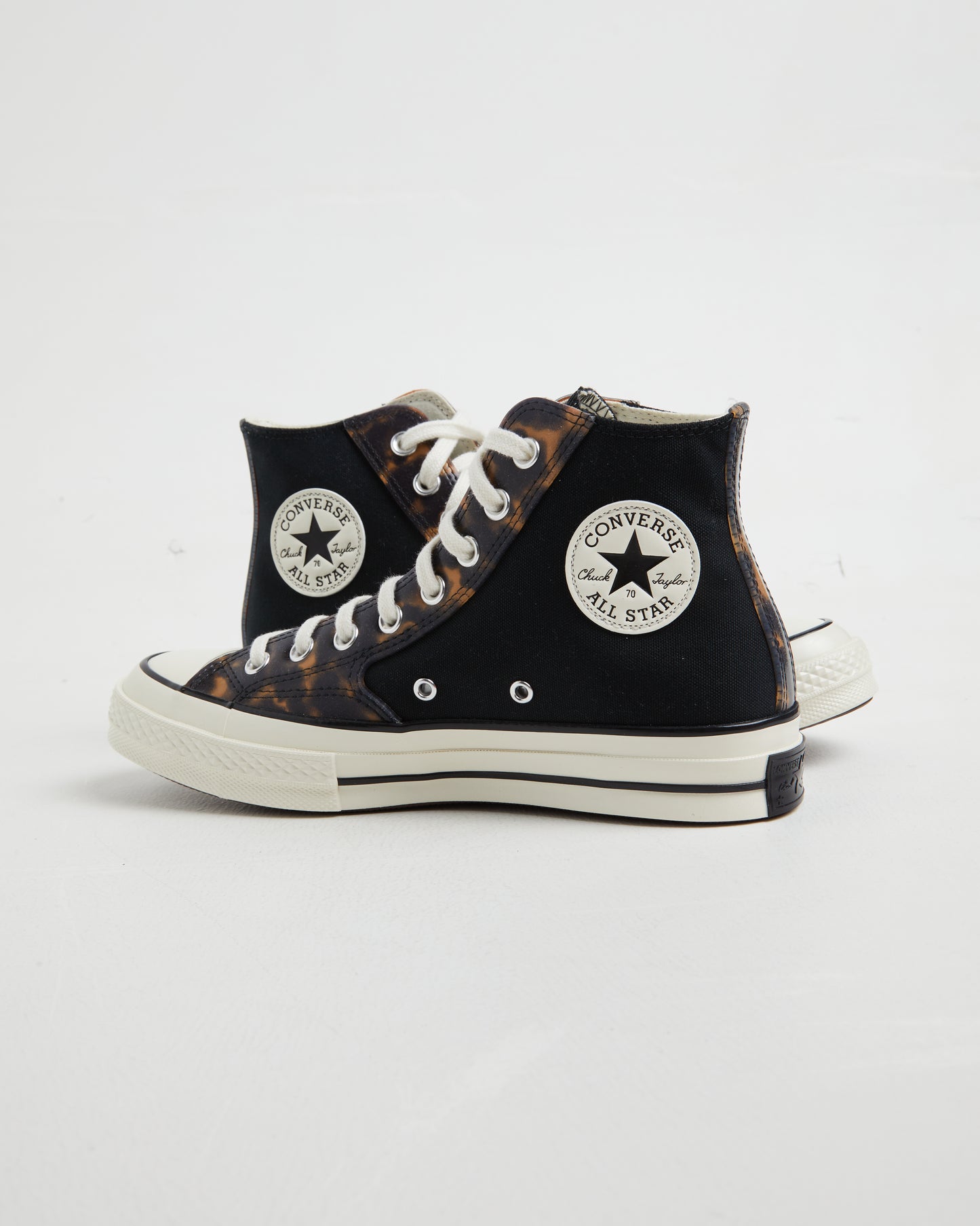 Chuck 70 Hi Top Sneakers in Tortoise Black