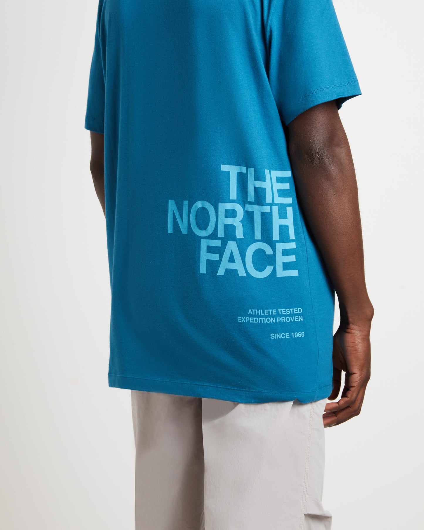 Short Sleeve Brand Proud T-Shirt in Blue Coral