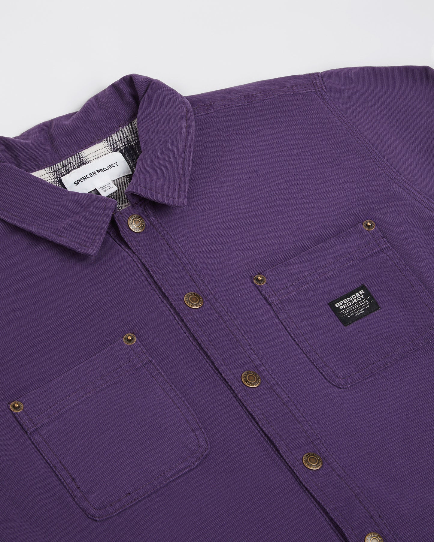 Teen Boys Newcastle Long Sleeve Shacket in Purple