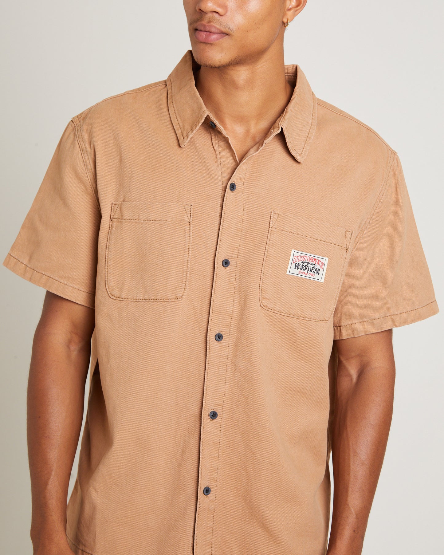Workgear Denim Shirt in Almond