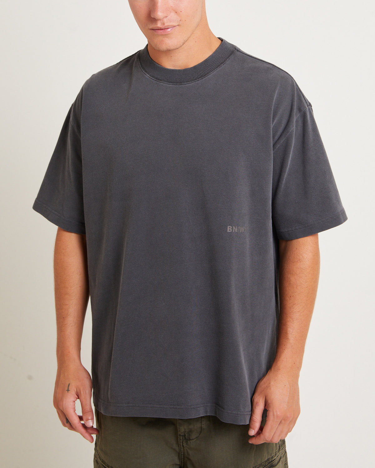 Relative Regulations Short Sleeve T-Shirt in Pewter Grey GREY