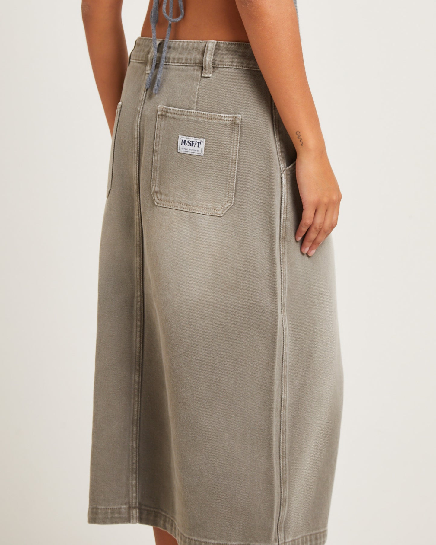 Heavenly People Midi Skirt Bark
