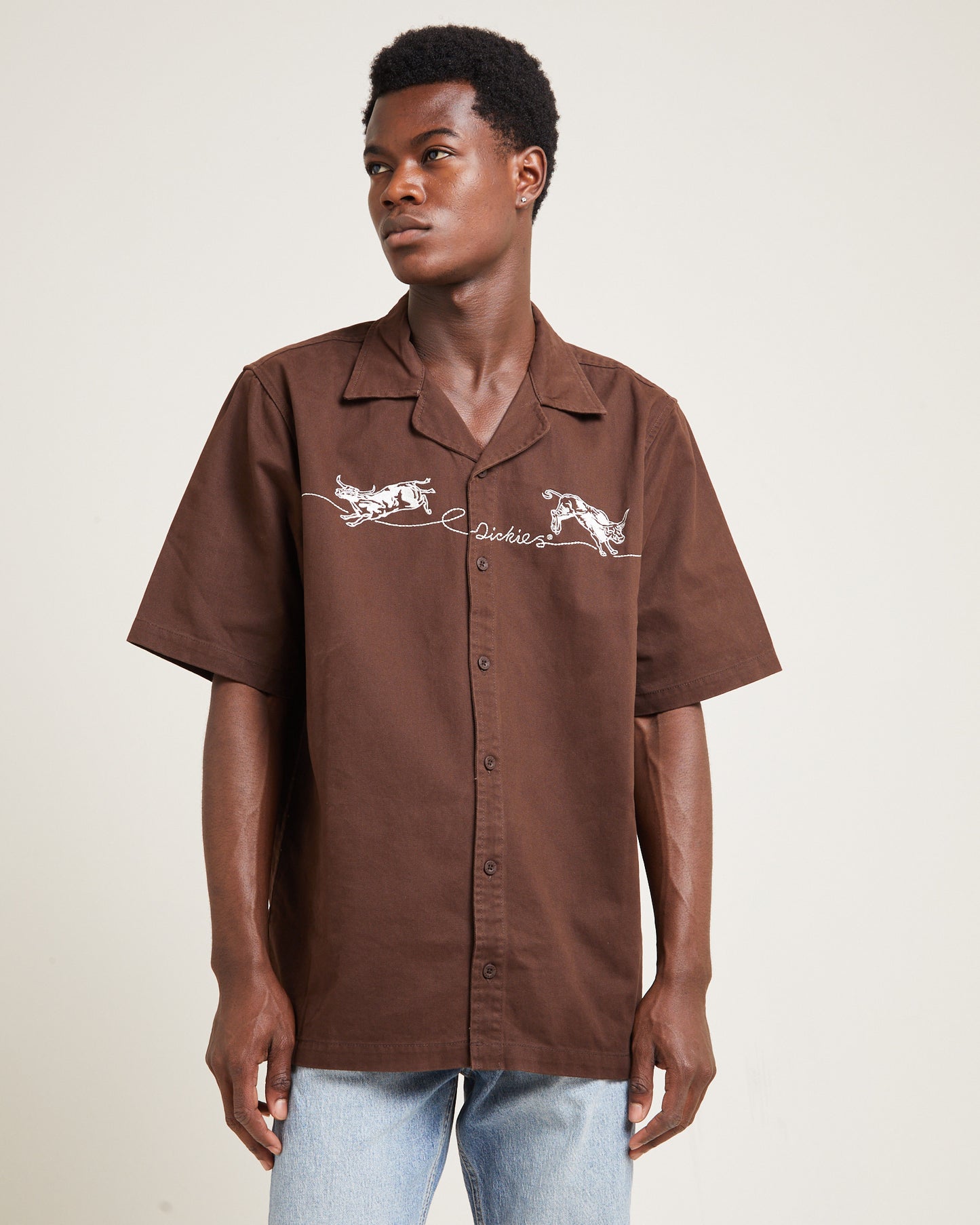 Bully Boy Short Sleeve Shirt Brown