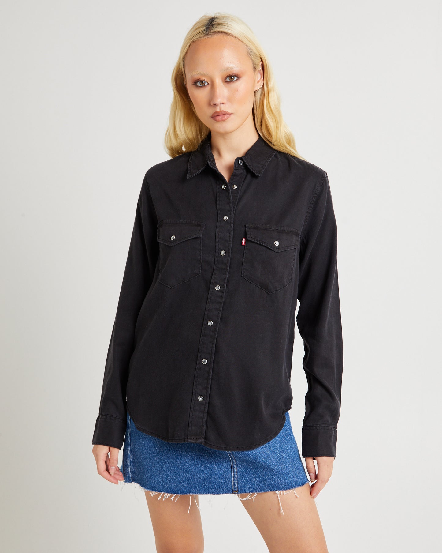 Iconic Western Long Sleeve Denim Shirt