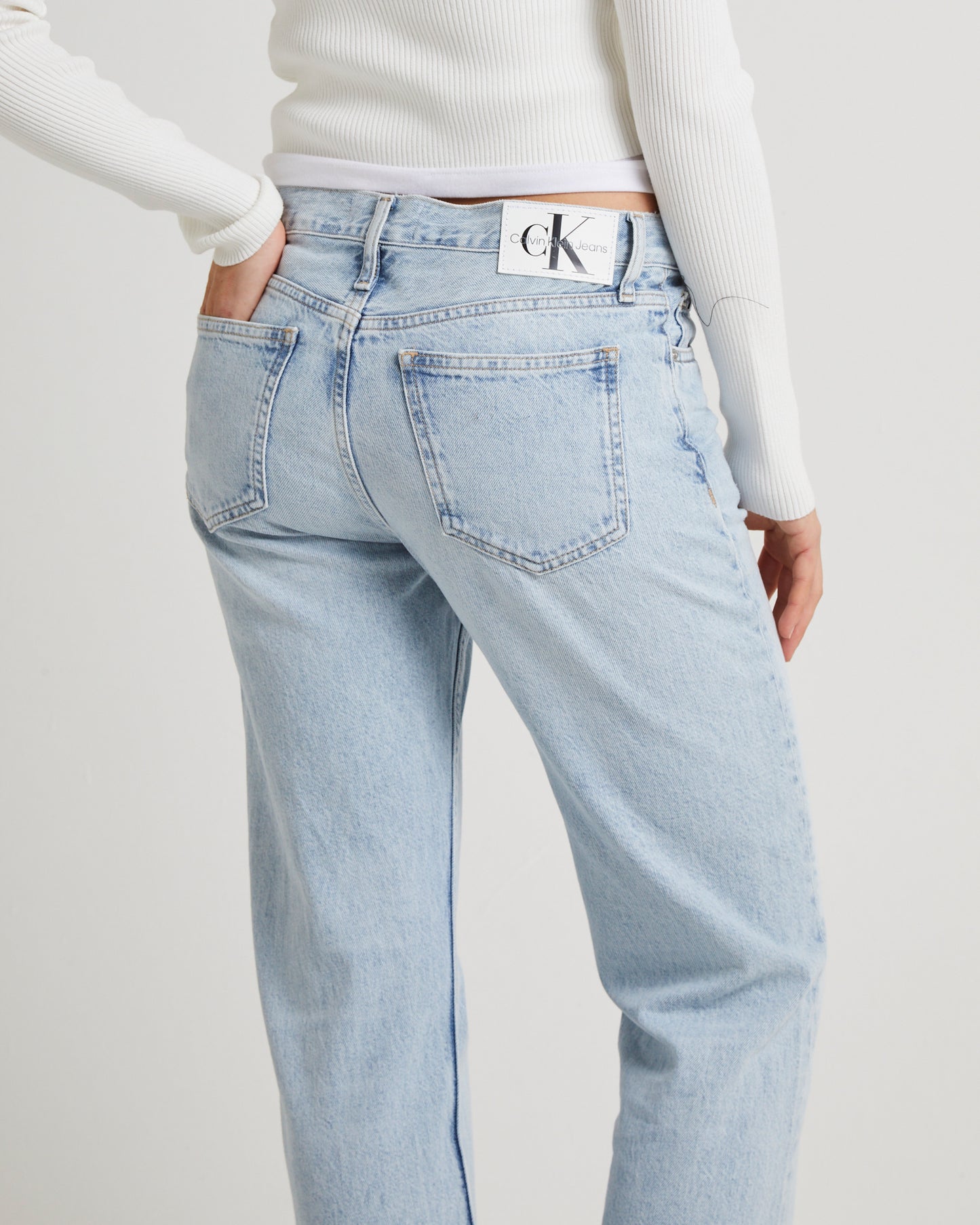 Low Rise Straight Jeans