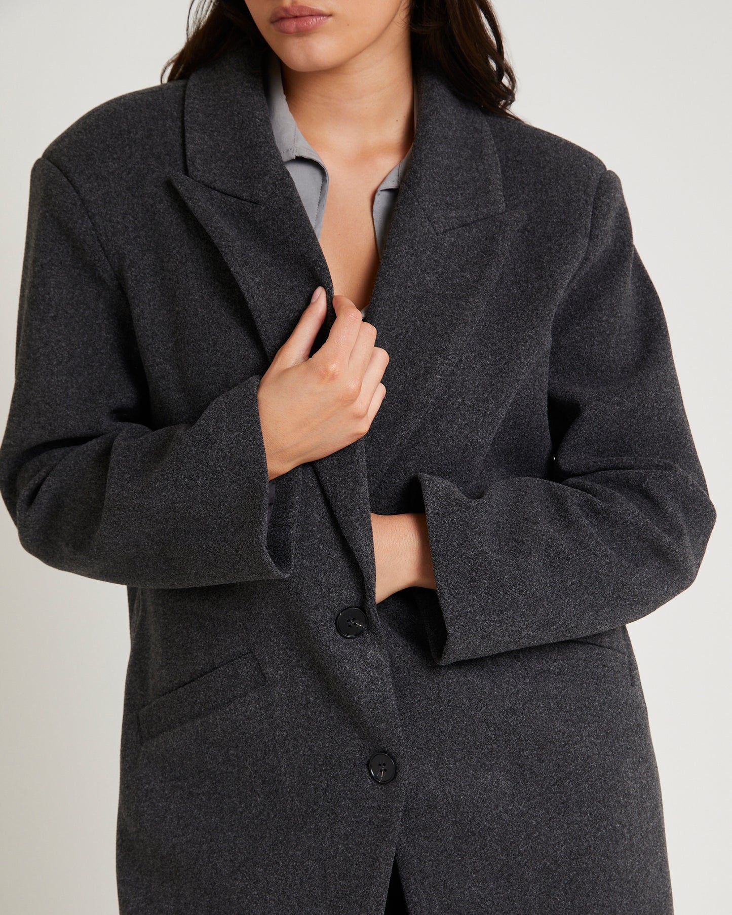 Hailey Melton Oversized Coat