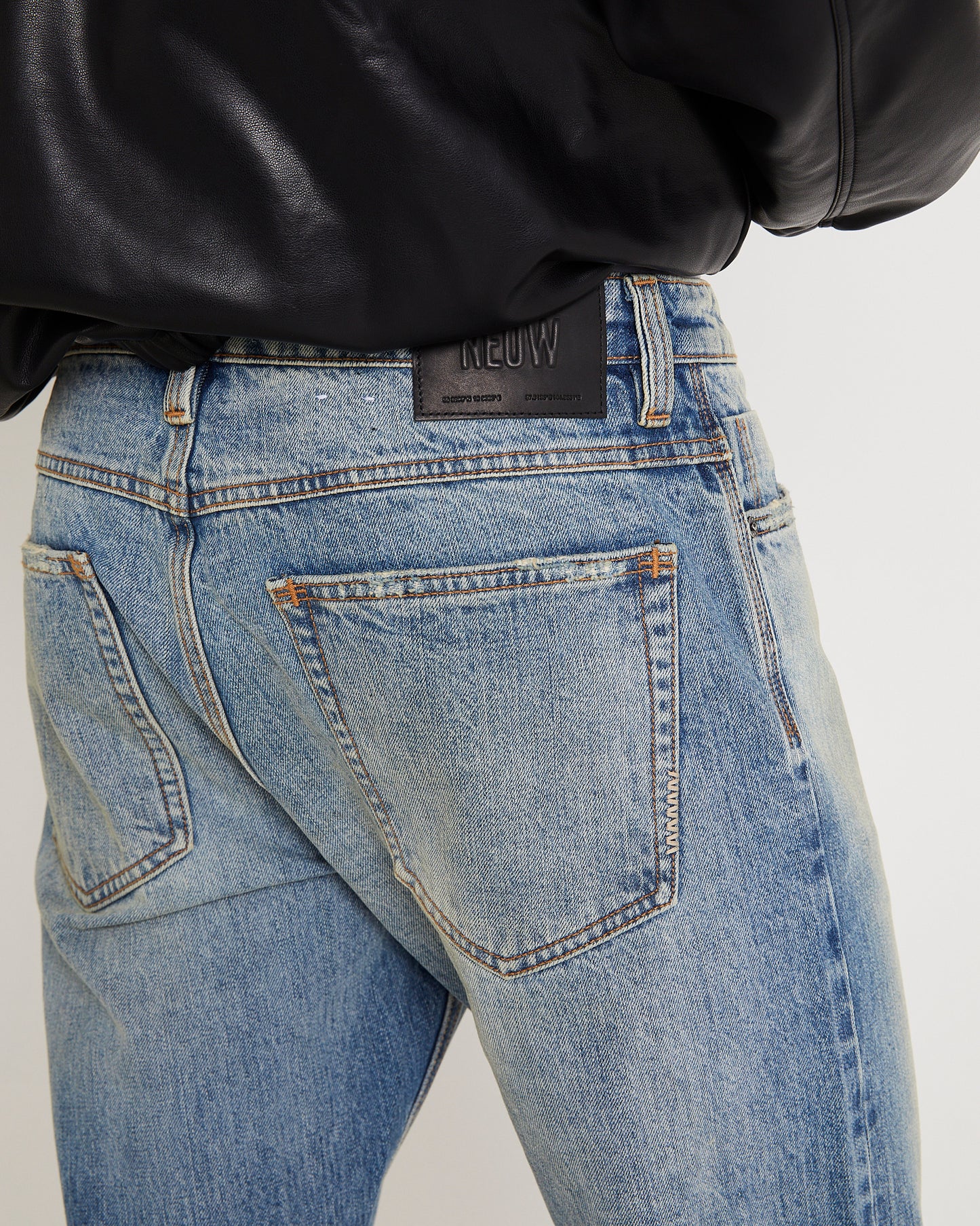 Ray Straight Denim Jeans Rodeo Selvedge