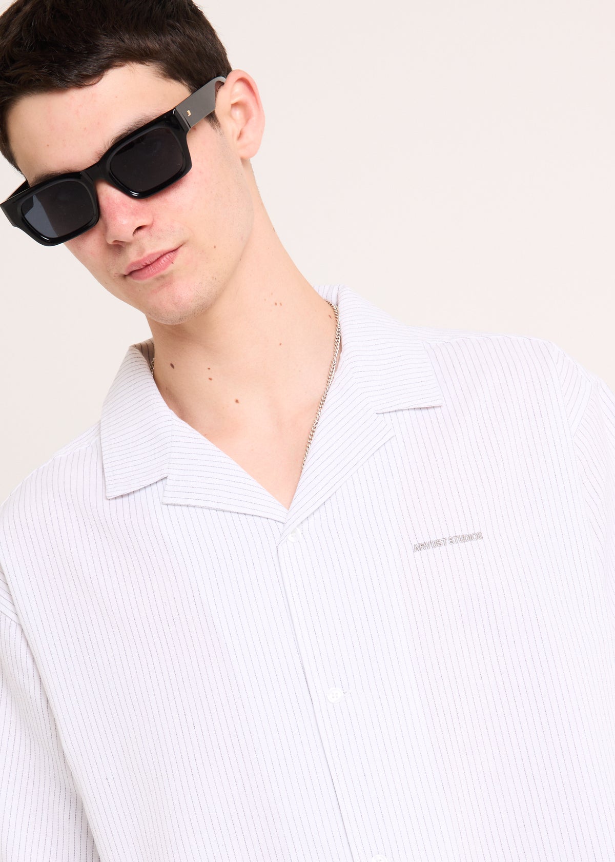 Northern Stripe Short Sleeve Shirt NATURAL