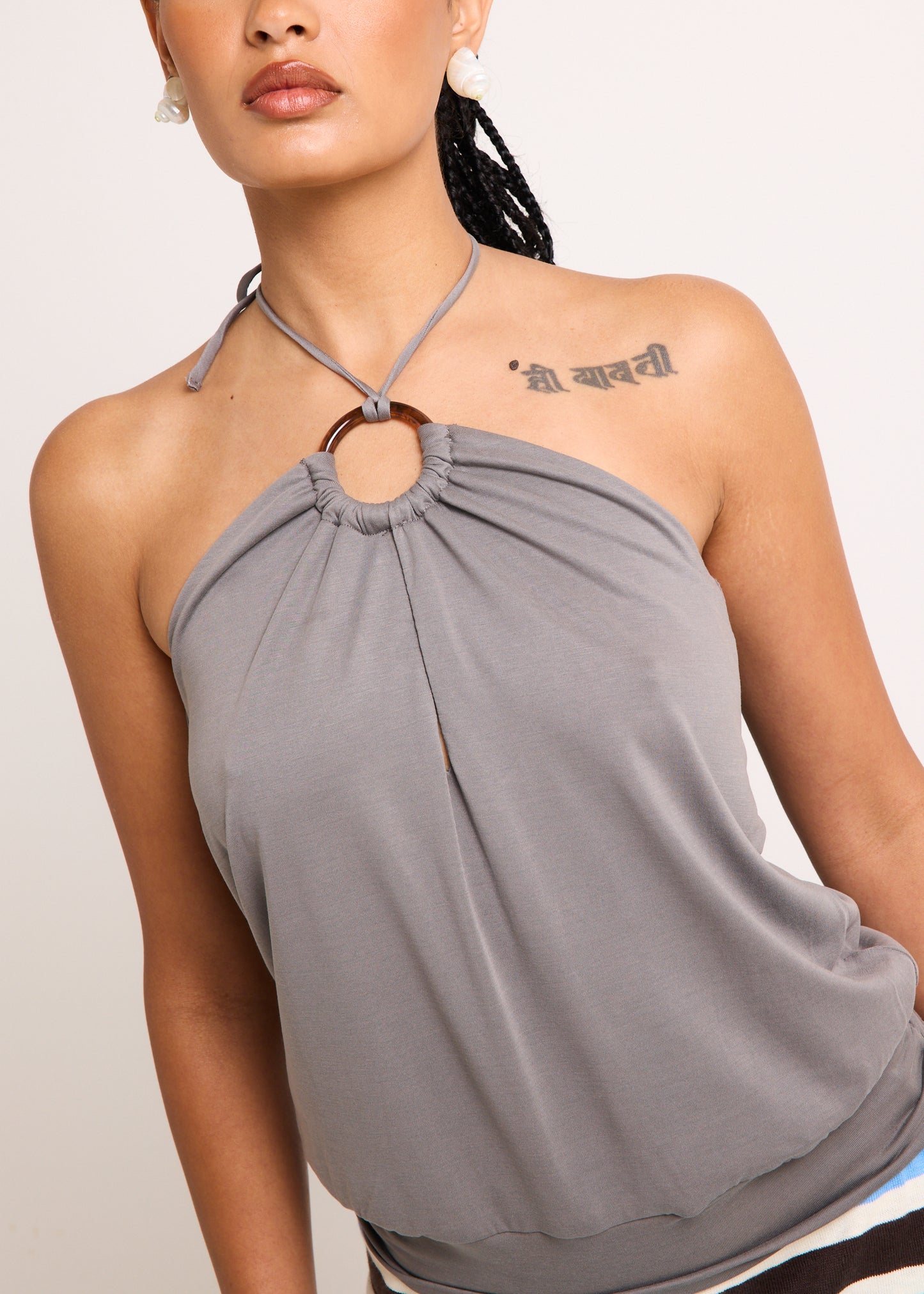 Gabriette Halter Ring Top