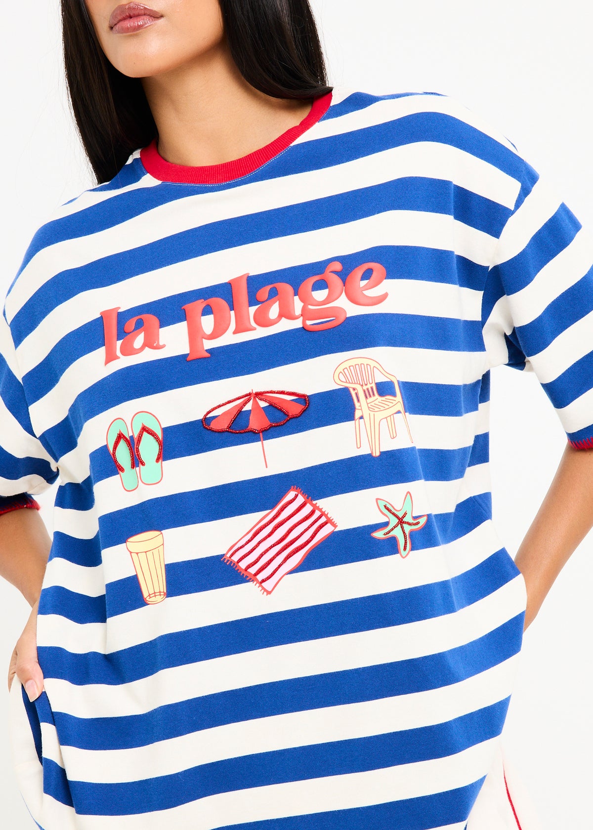 La Plage Stripe Short Sleeve T-Shirt STRIPE