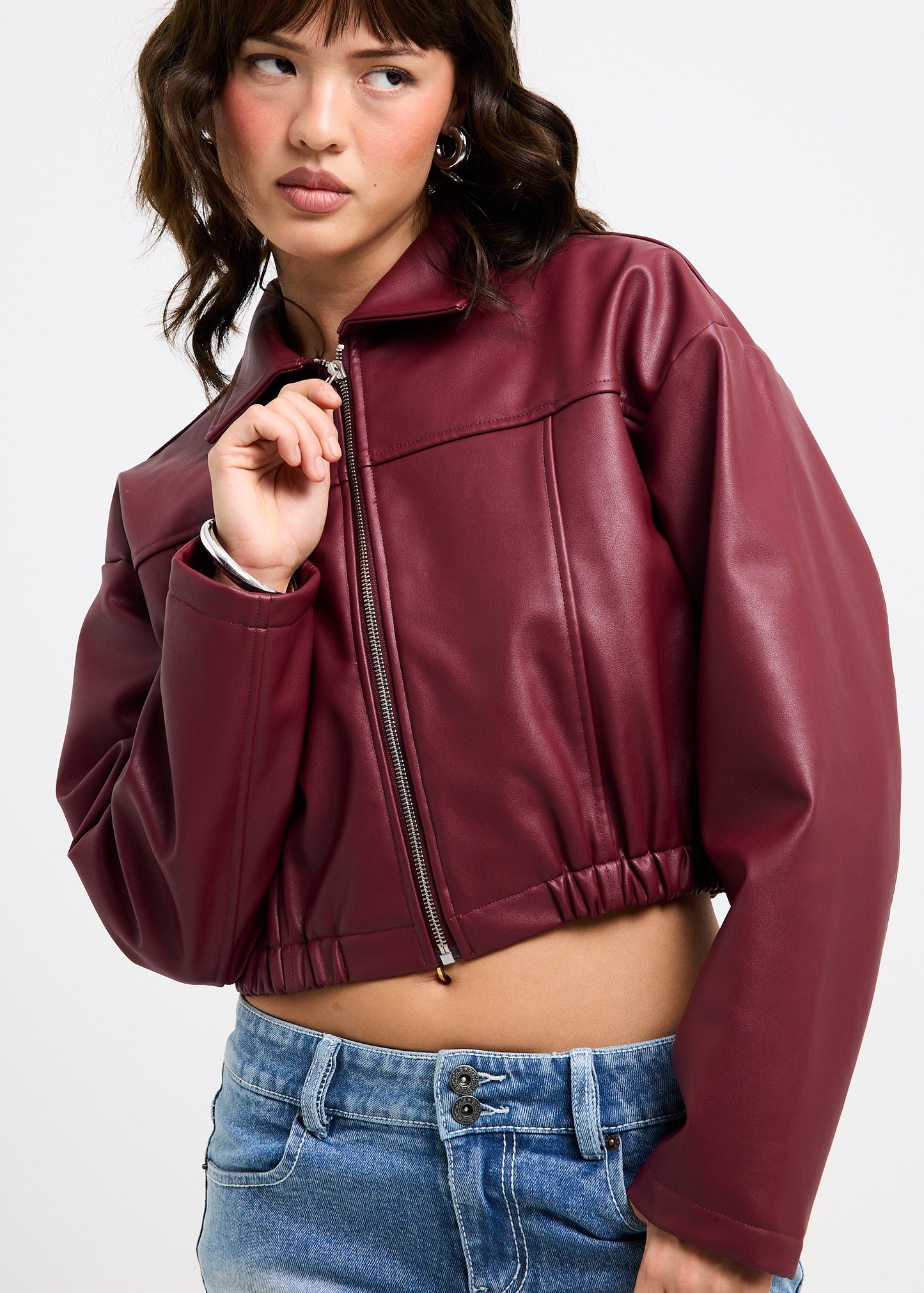 Katana Crop Biker Jacket
