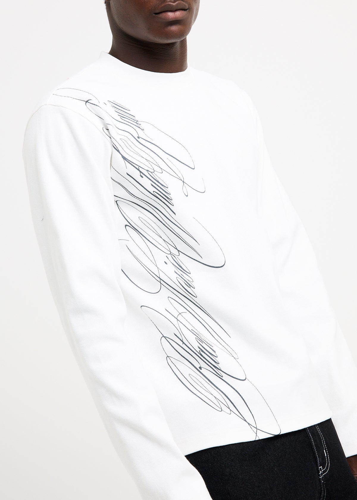 Charm Long Sleeve Tee WHITE