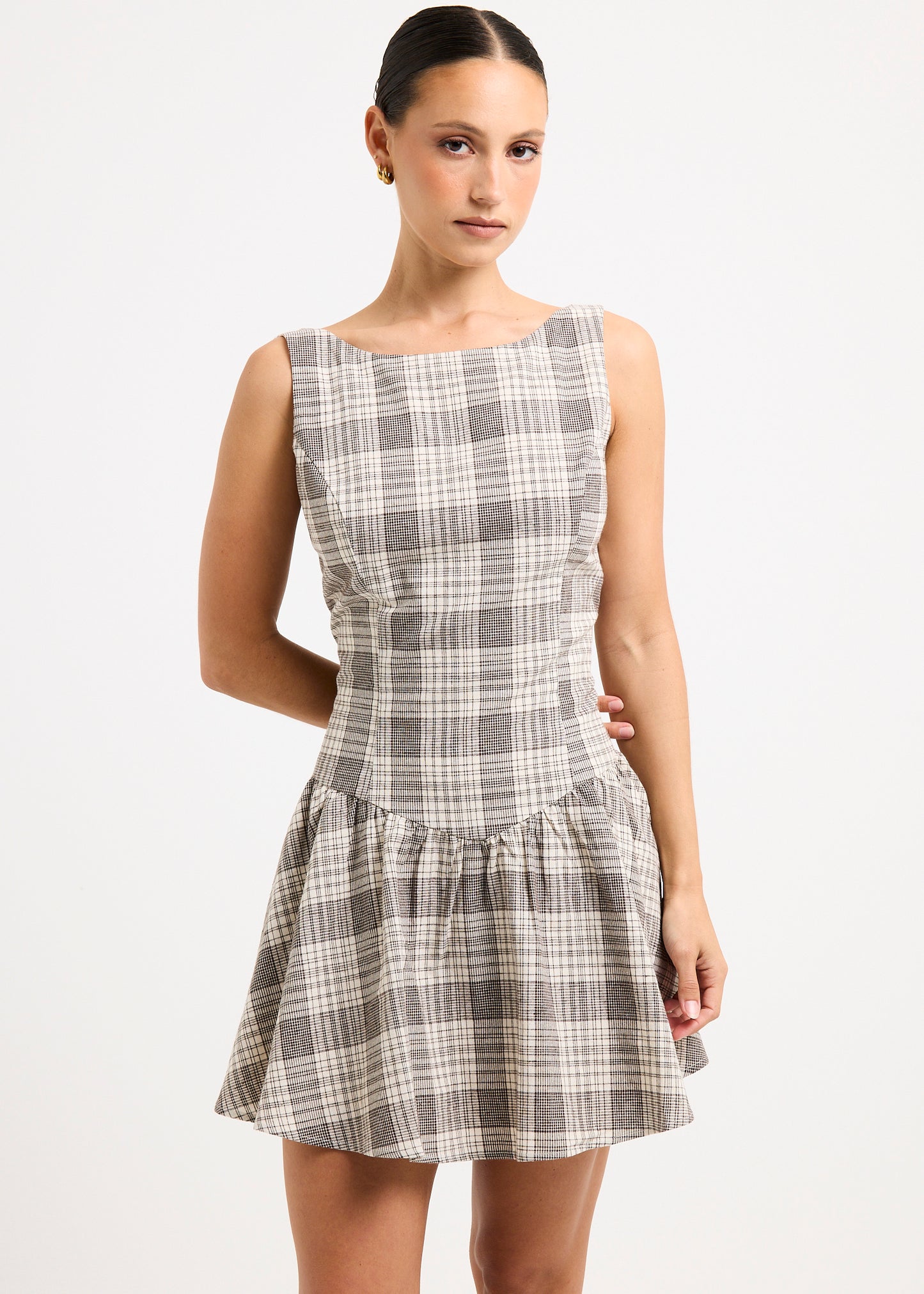 Guava Shirred Mini Dress