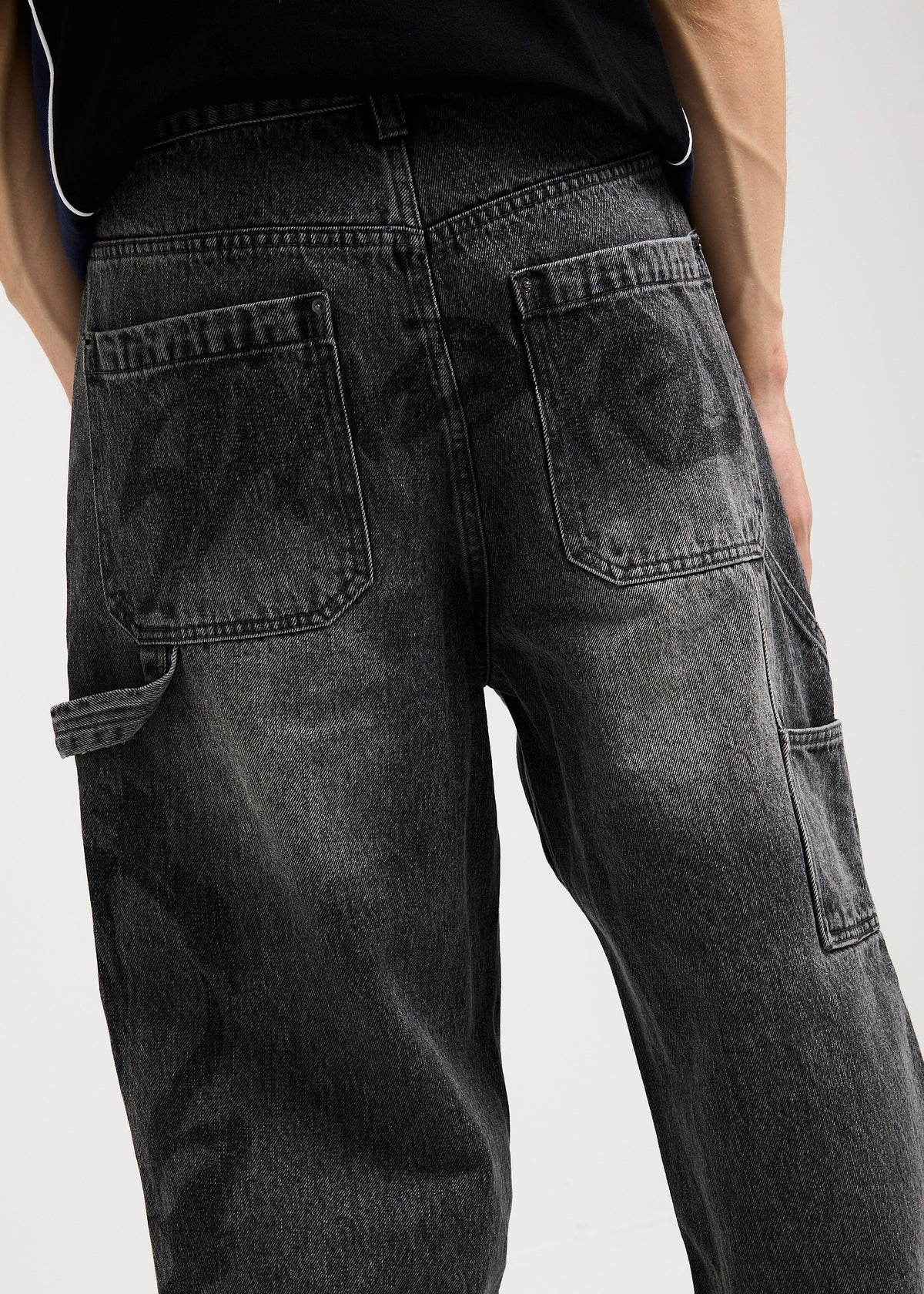 Nova Baggy Denim Jeans TECHNO BLACK