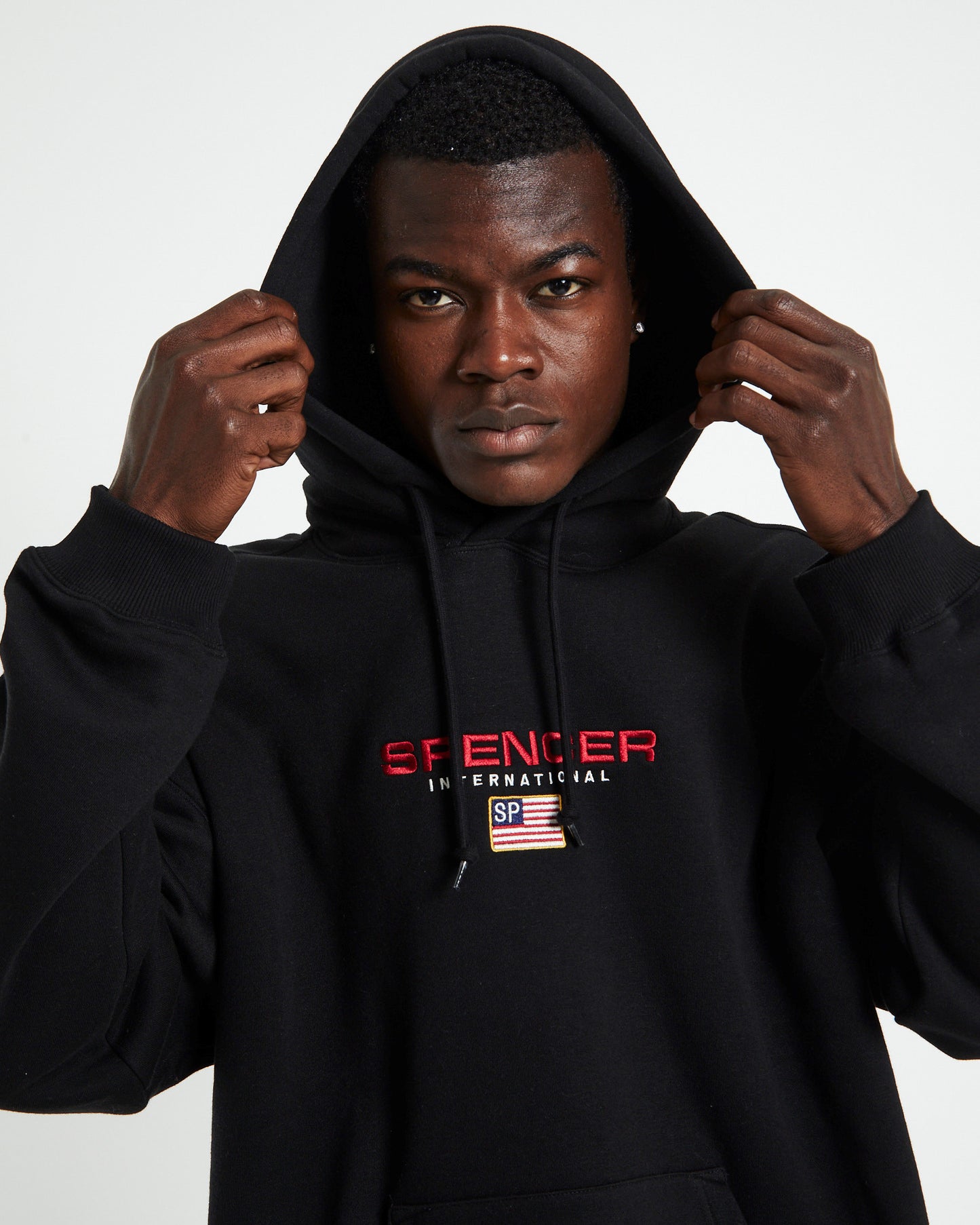 International Hoodie Black