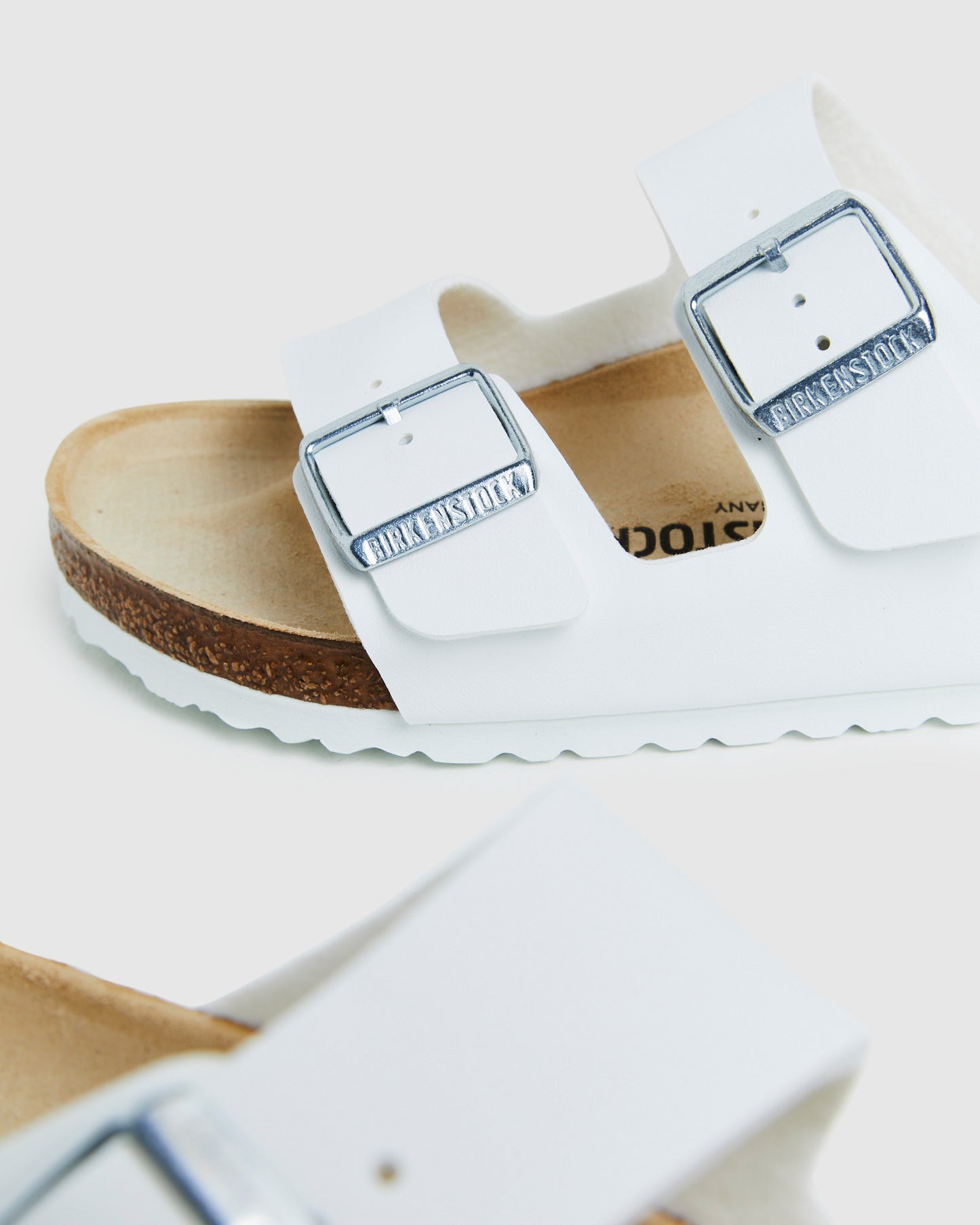 Arizona Soft Footbed Birko Flor Sandals White