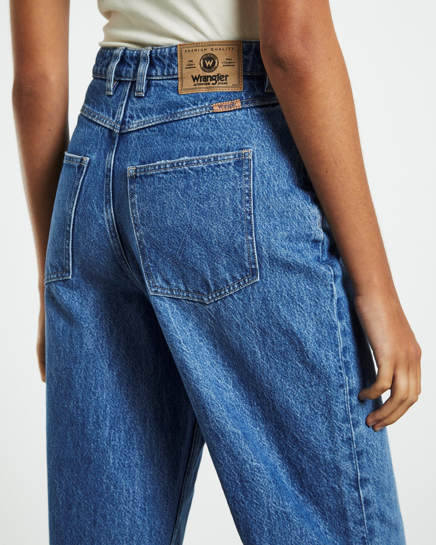 Bella Baggy Jeans Blue Flower