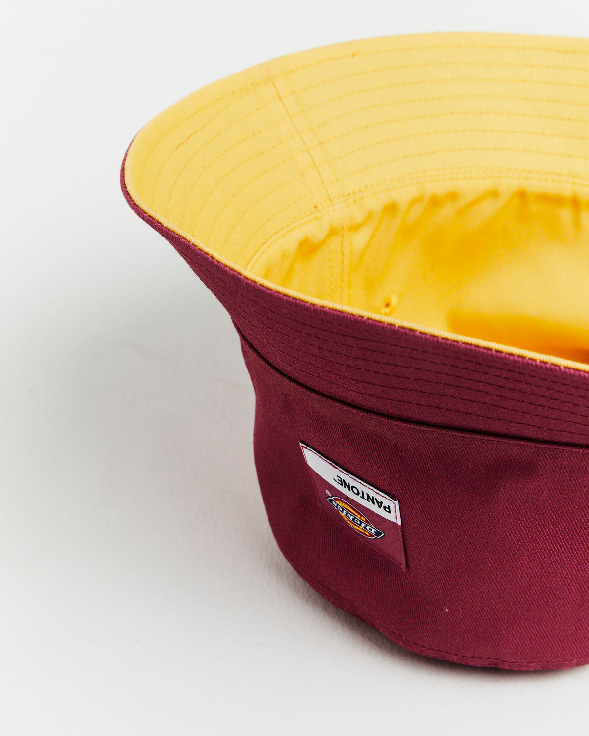 Reversible Bucket Hat in Malaga and Cornsilk Yellow PINK