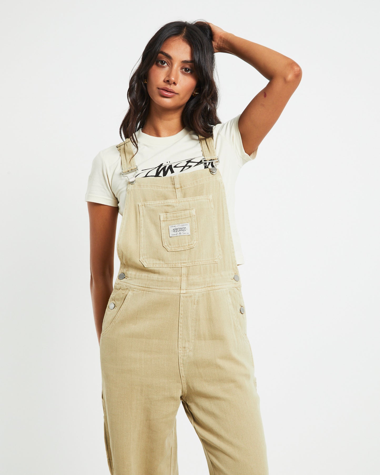 Nevada Denim Overalls in Khaki