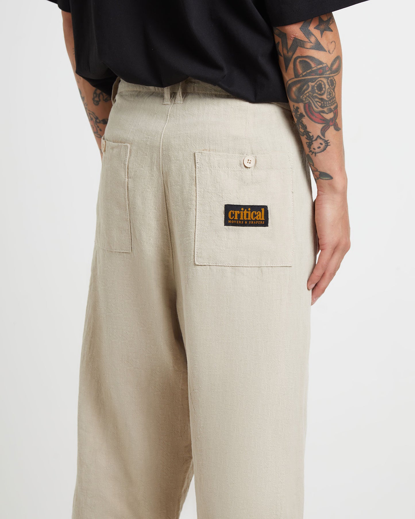 Harrow Pleat Linen Pants