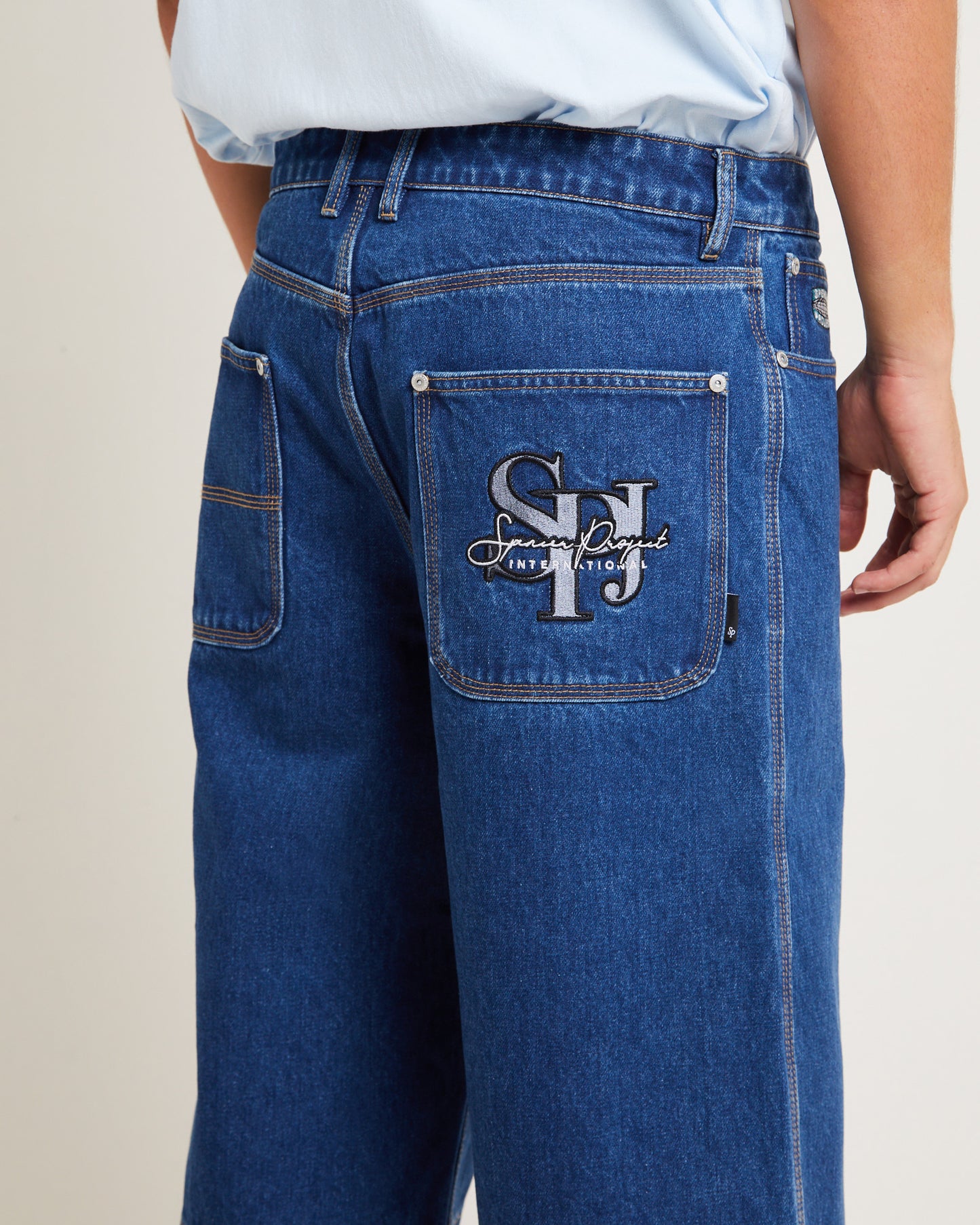 3/4 Skate Denim Jorts in Y2K Indigo