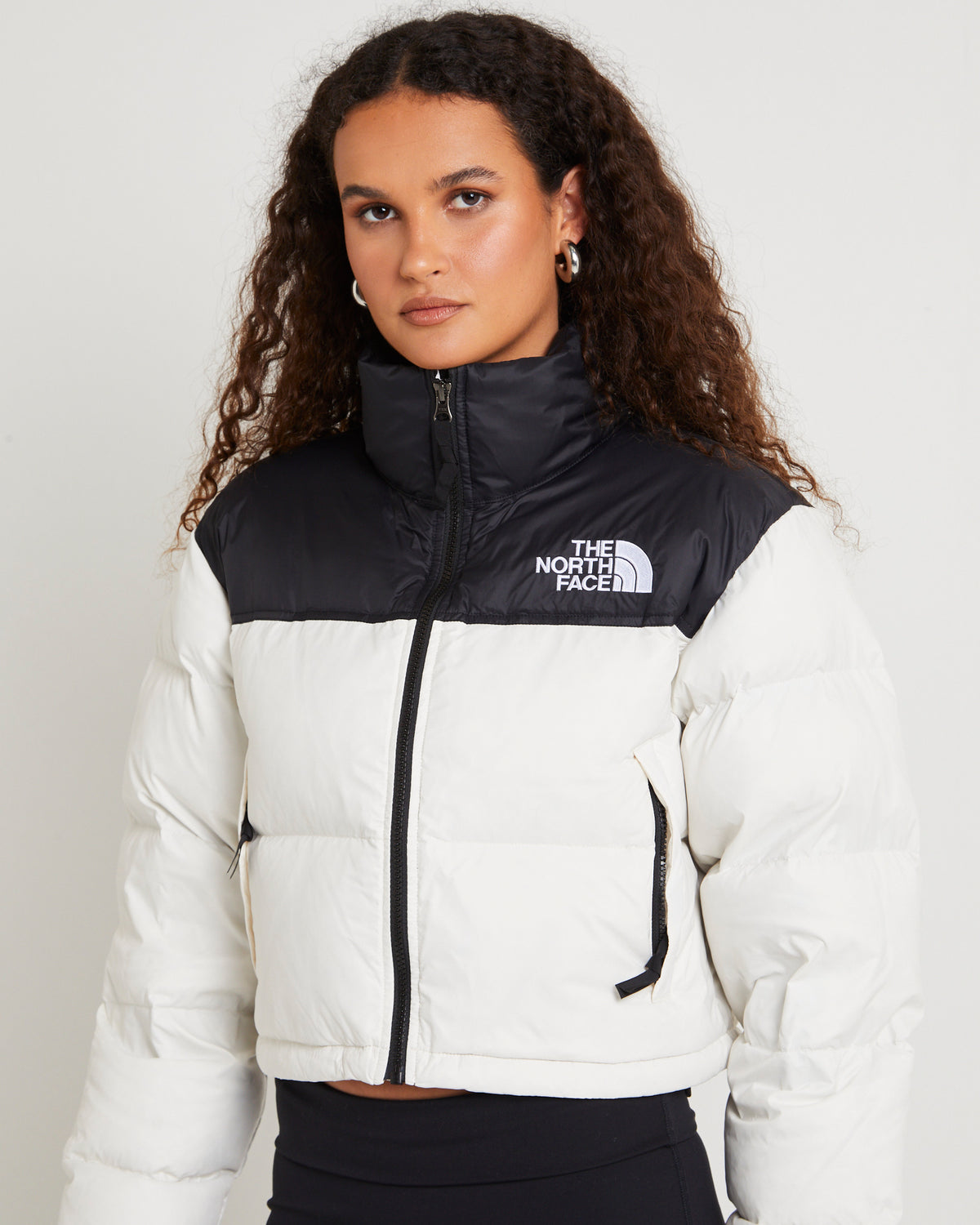 Women's Nuptse Short Jacket GARDENIA WHITE