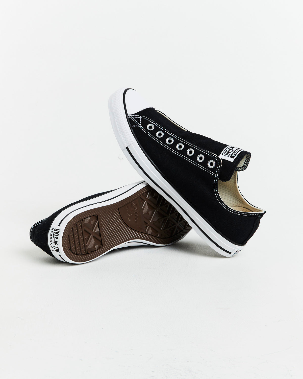 Chuck Taylor All Star Slip On Sneakers In Black/White BLACK
