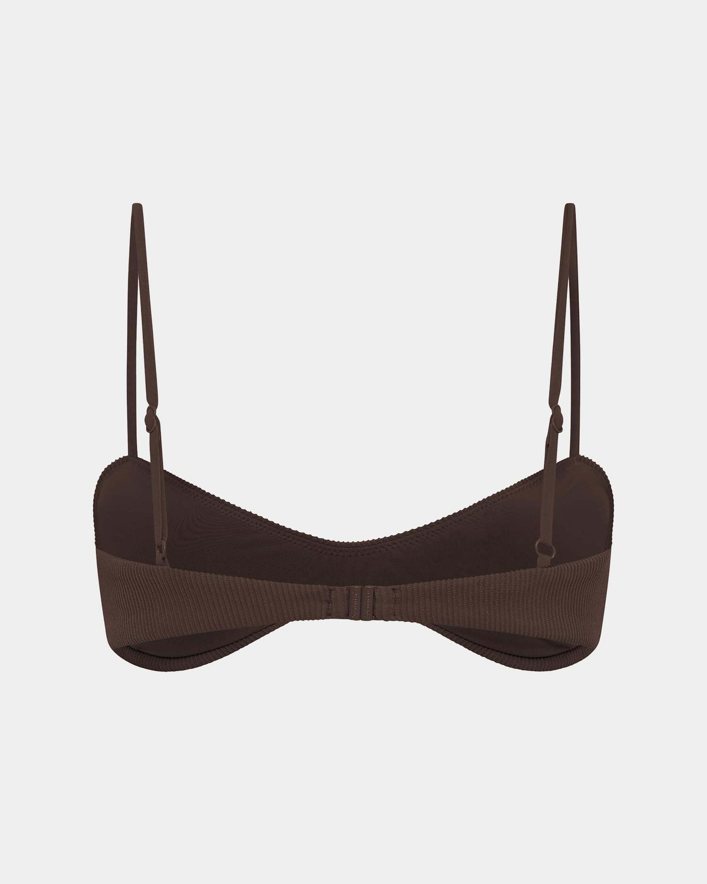 Rib Curve Crop Bikini Top