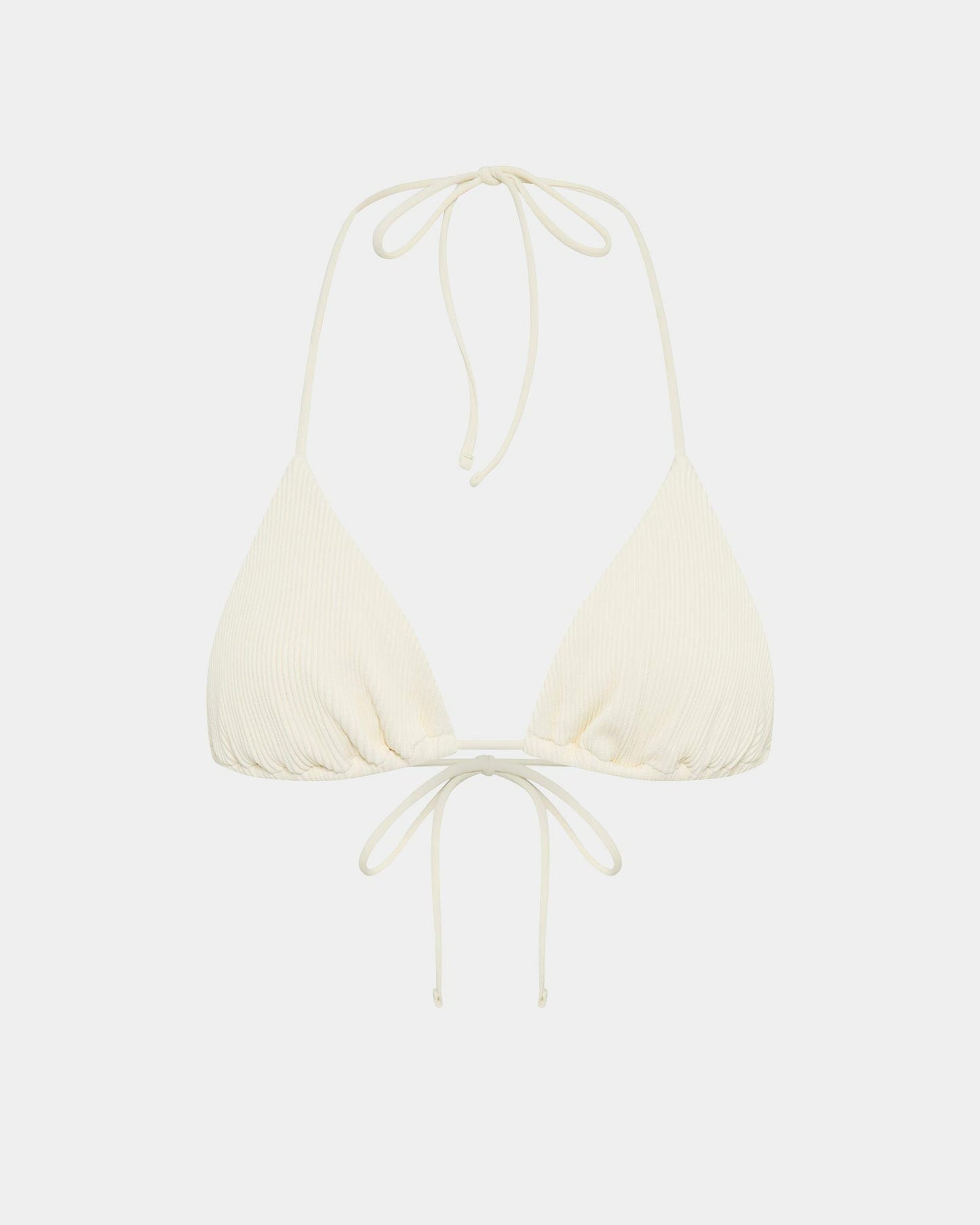 Rib Halter Triangle Bikini Top