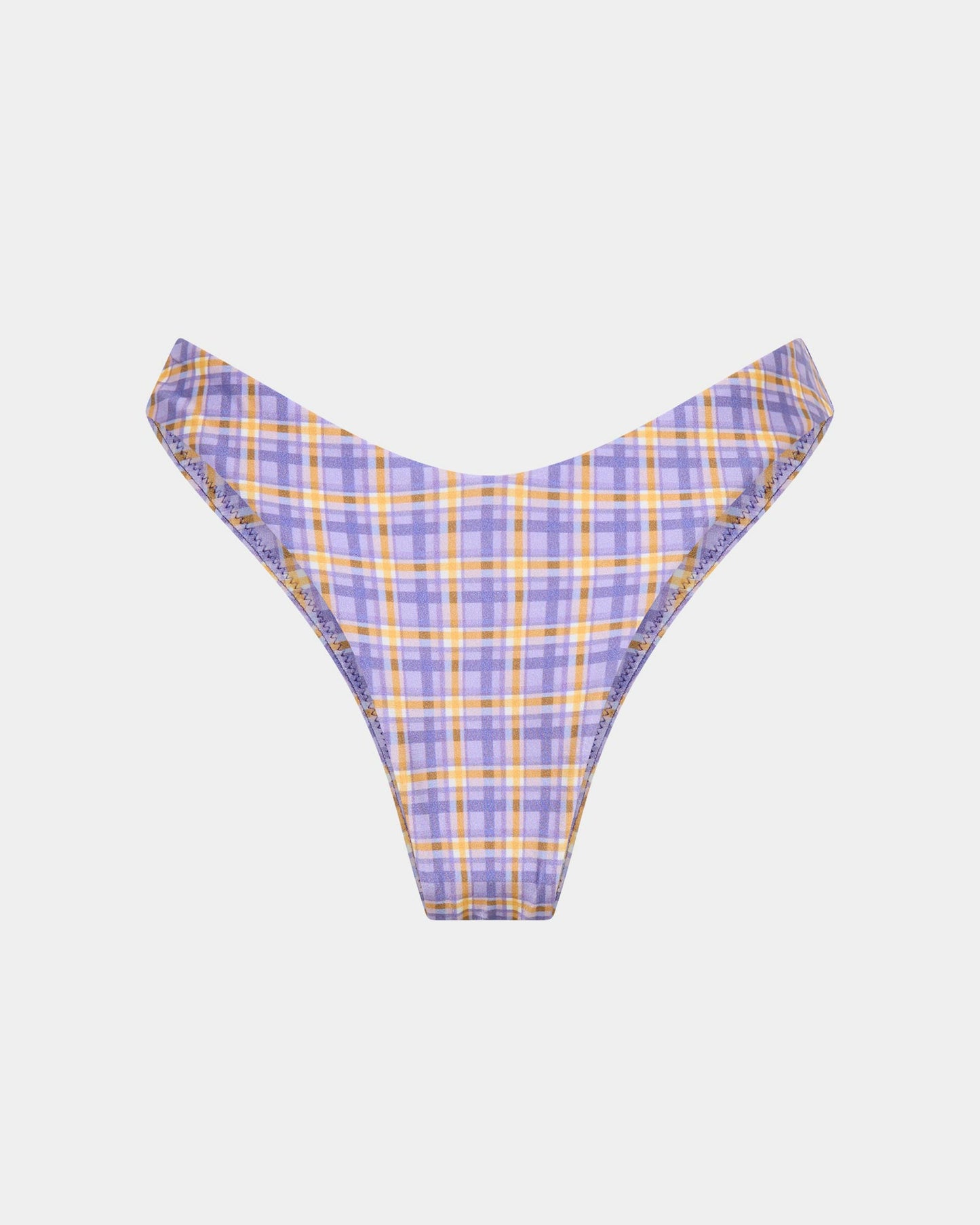 India Blurred Check Underwire Bikini Top Bikini Set