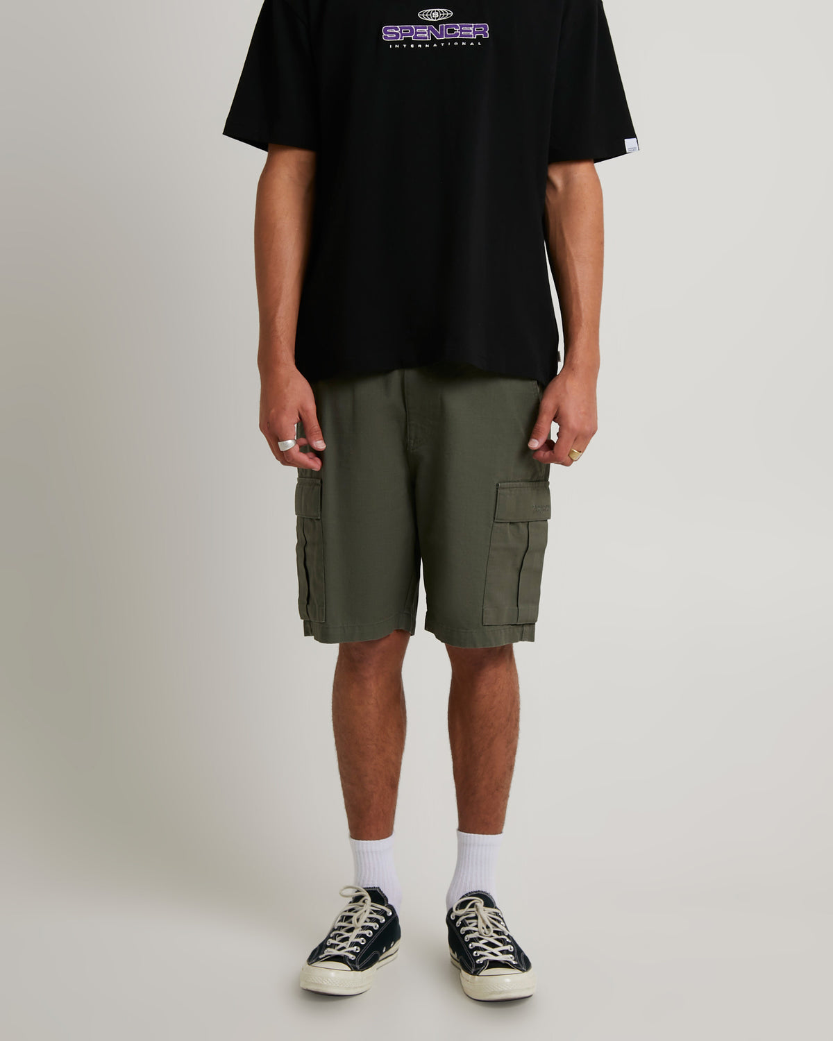 Surplus Cargo Denim Shorts