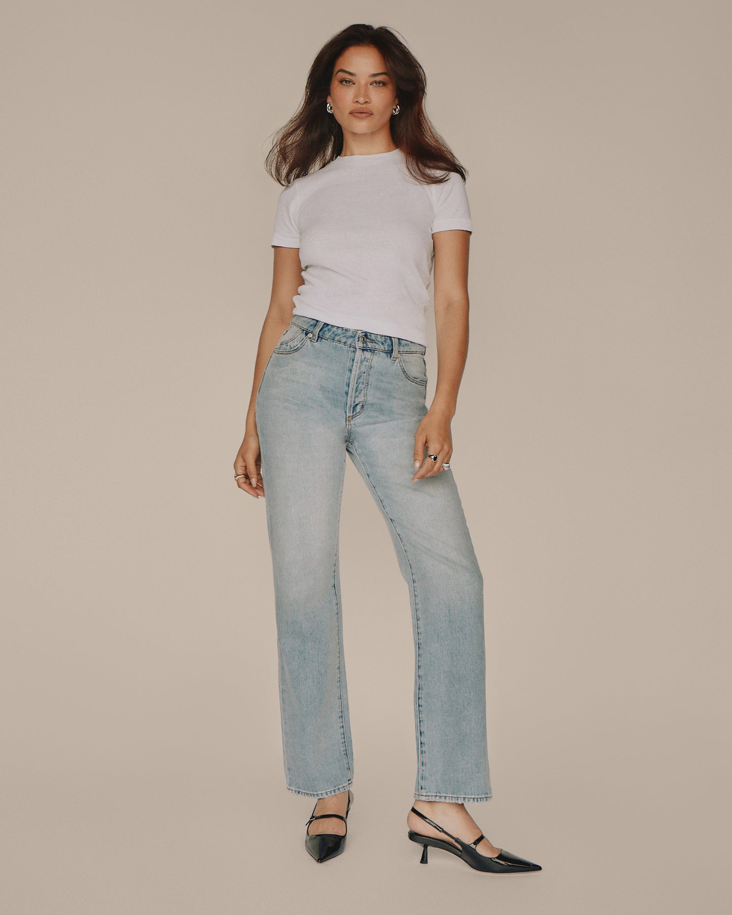 90s Relaxed Jeans Faded Blue