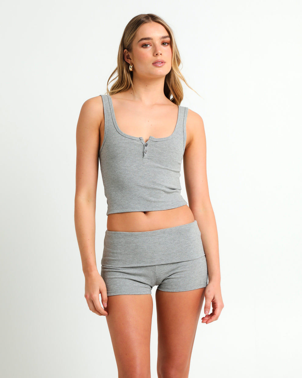 Soft Knit Button Tank – General Pants Co.