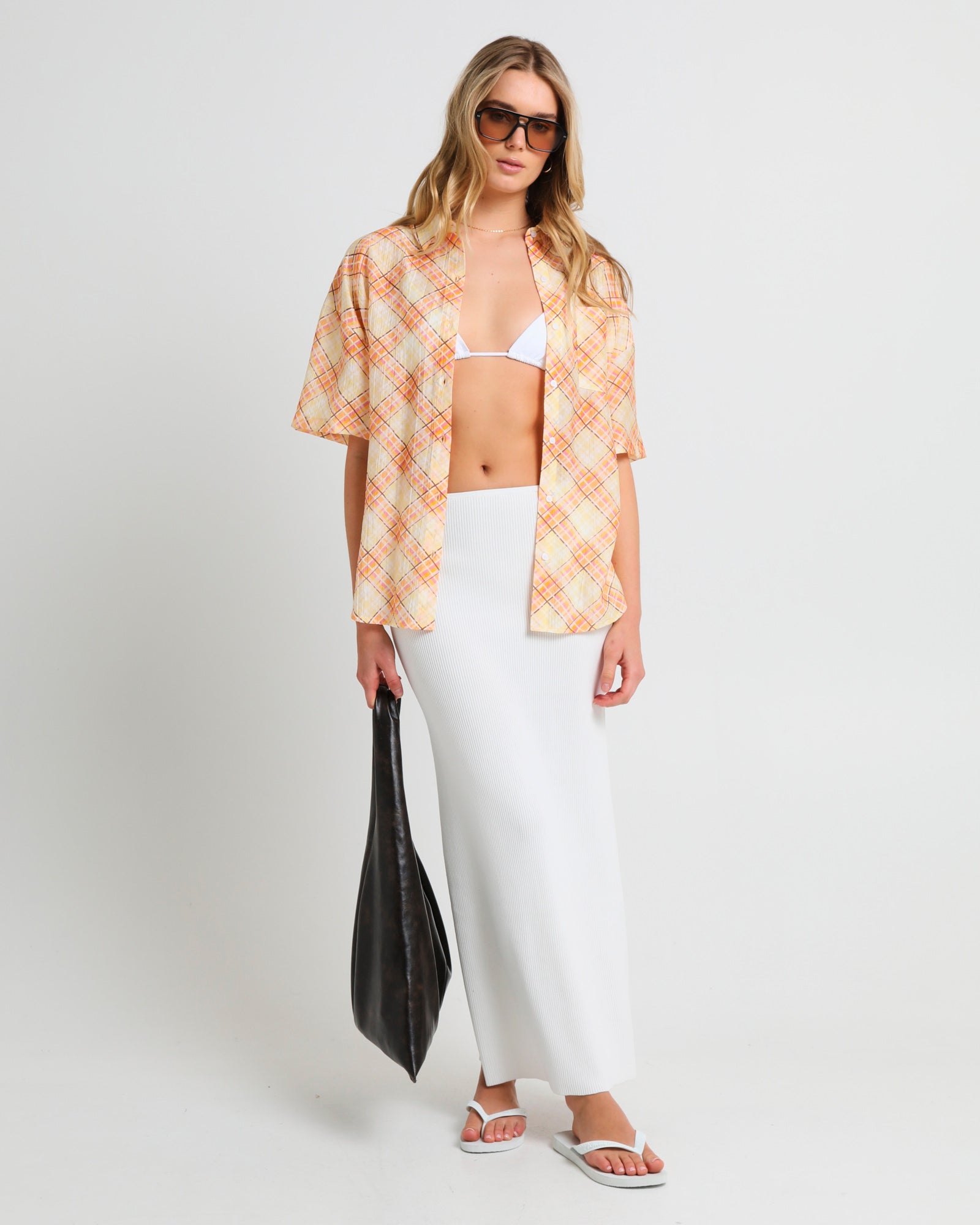 Nahla Oversized Check Shirt ASSORTED