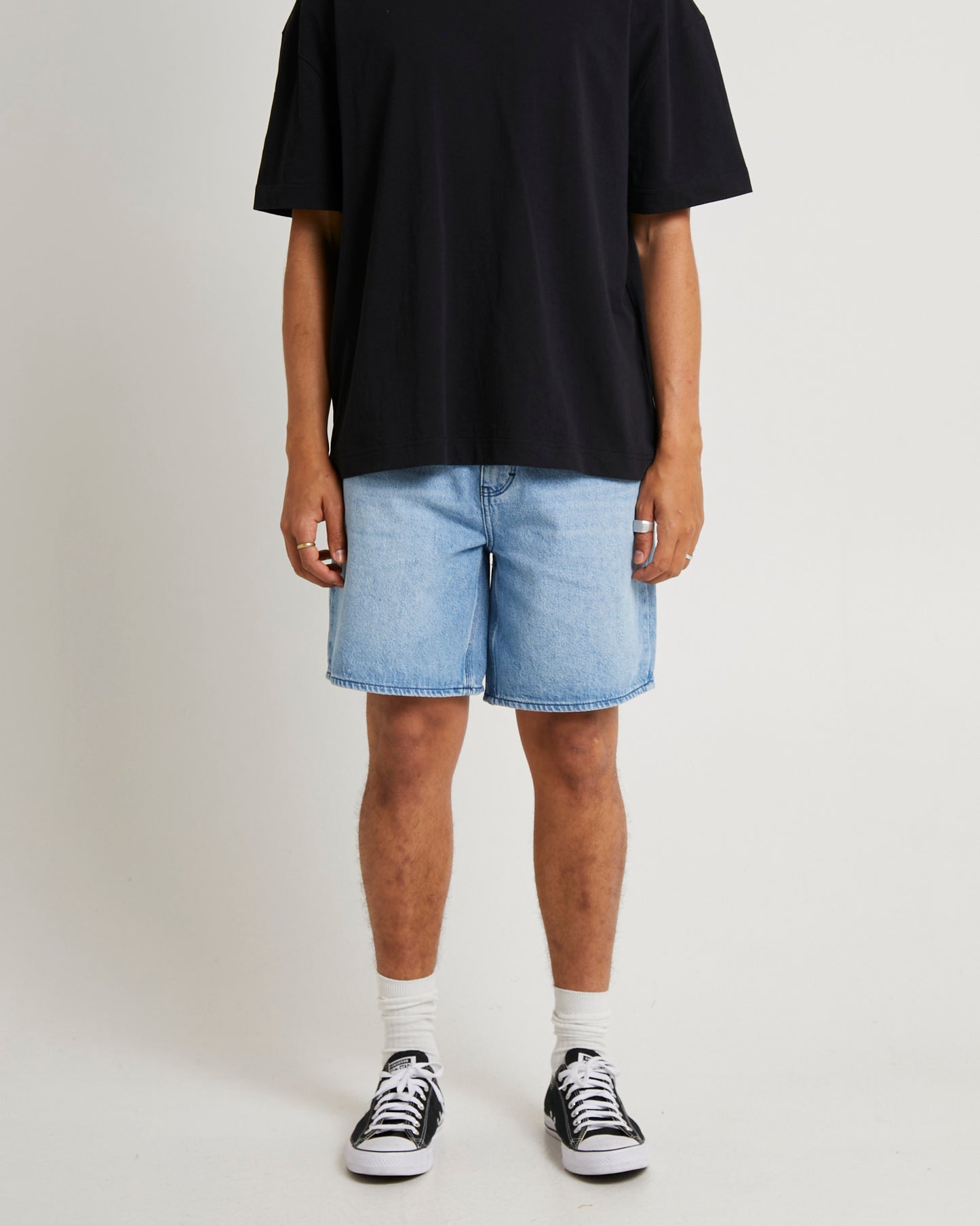 L-Four Baggy Denim Shorts