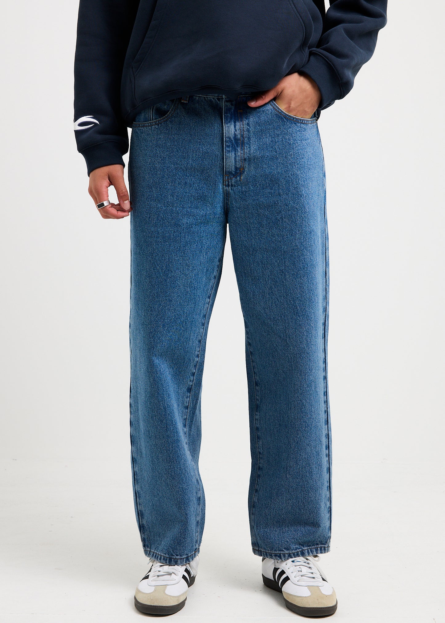 Knocker Wide Leg Denim Jeans