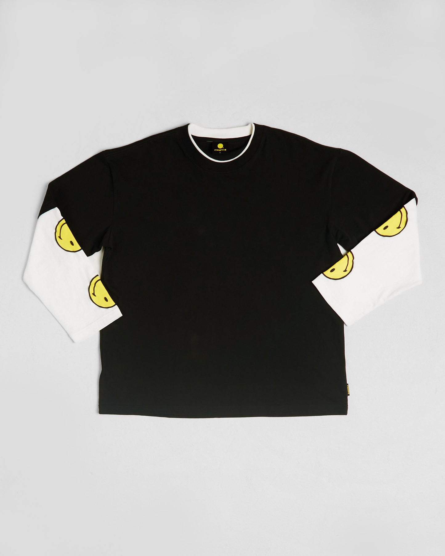 Insight x Smiley Beam Double Layer Long Sleeve T-Shirt