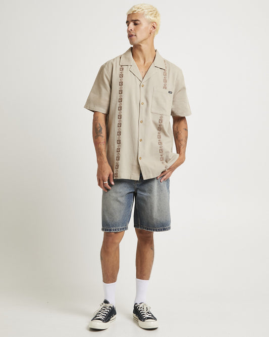 Resort Waffle Shirt YINYANG SAND